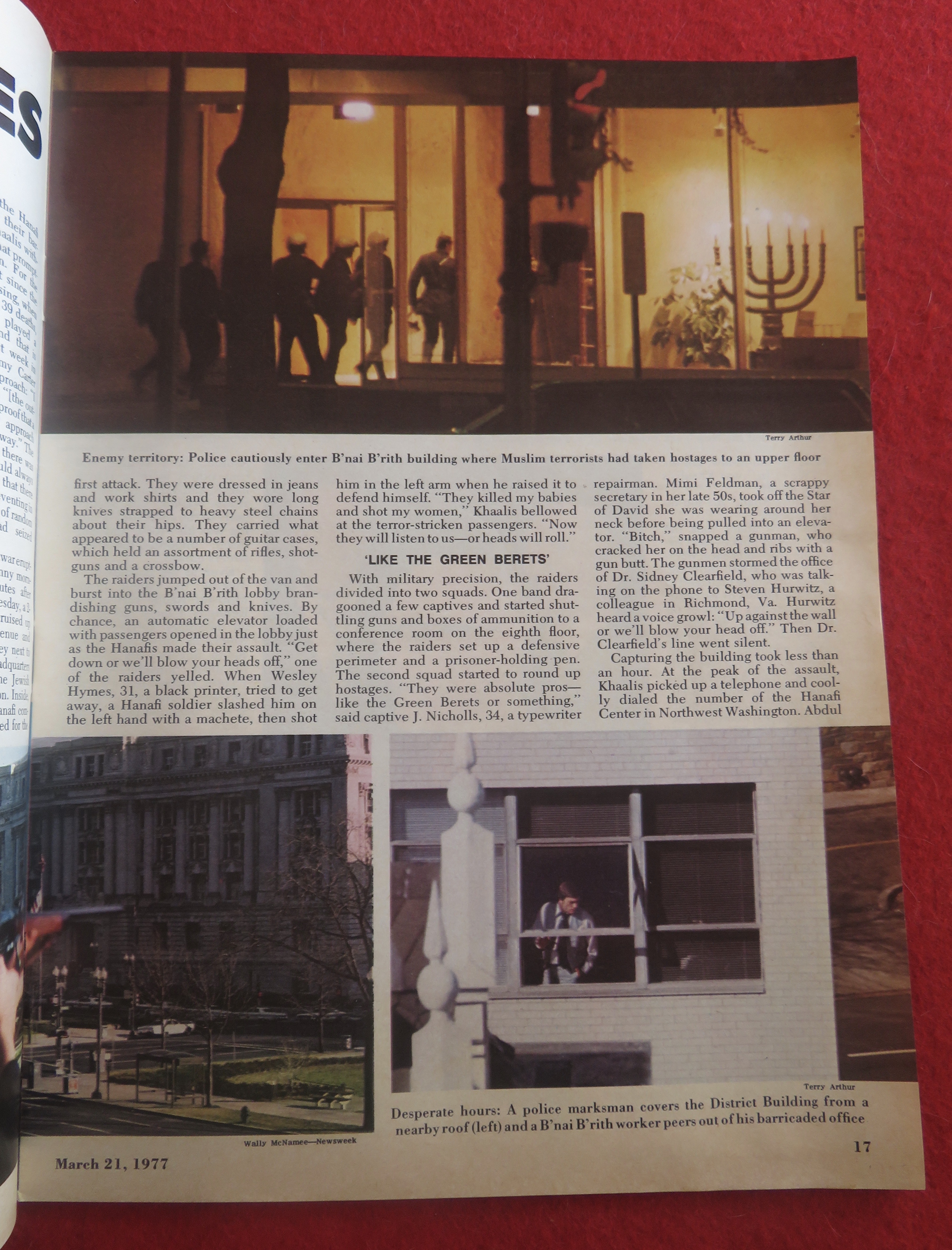 Newsweek Magazine March 21, 1977 Seizing Hostages
