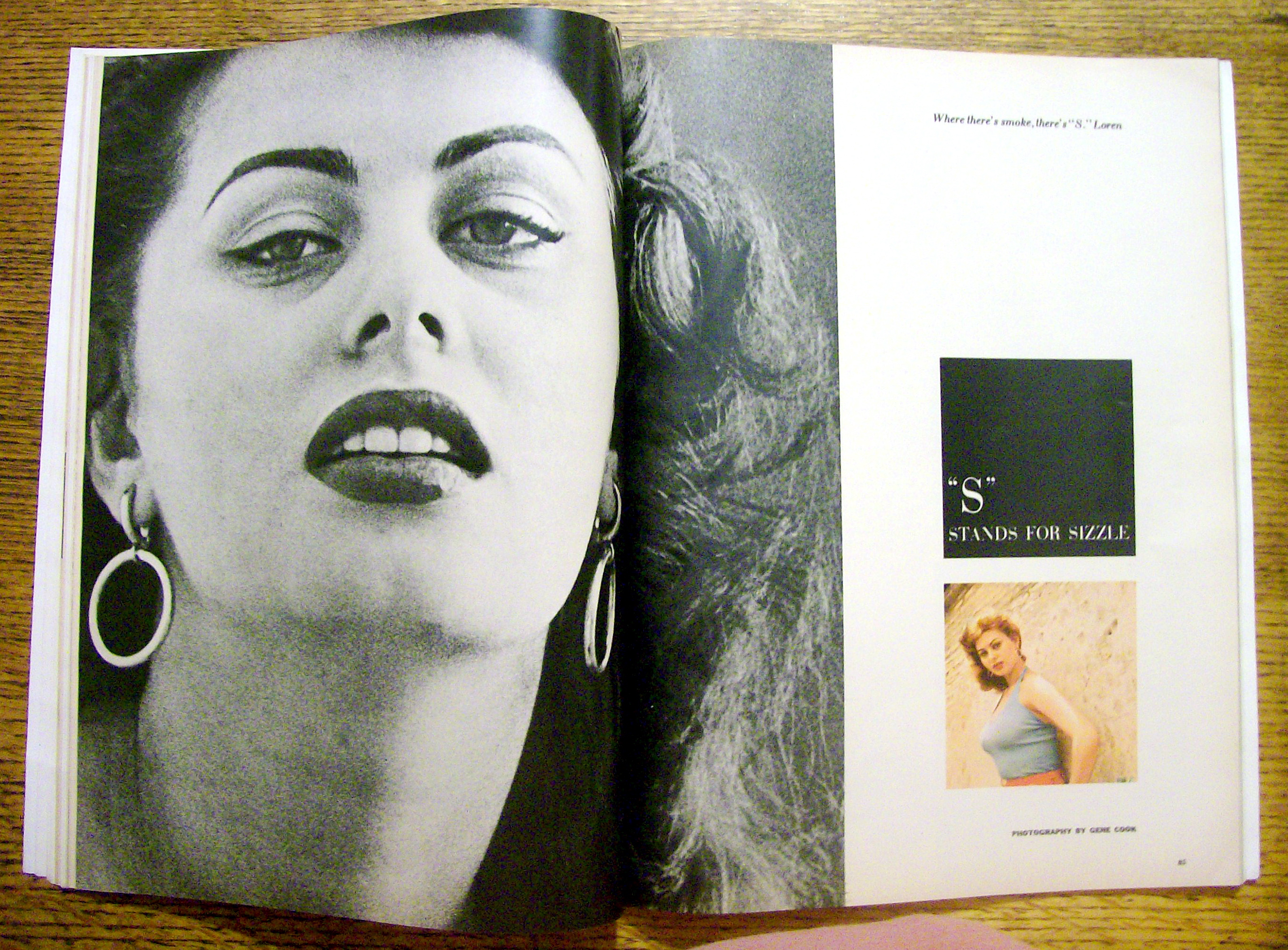 Esquire Magazine-October 1955-Sophia Loren