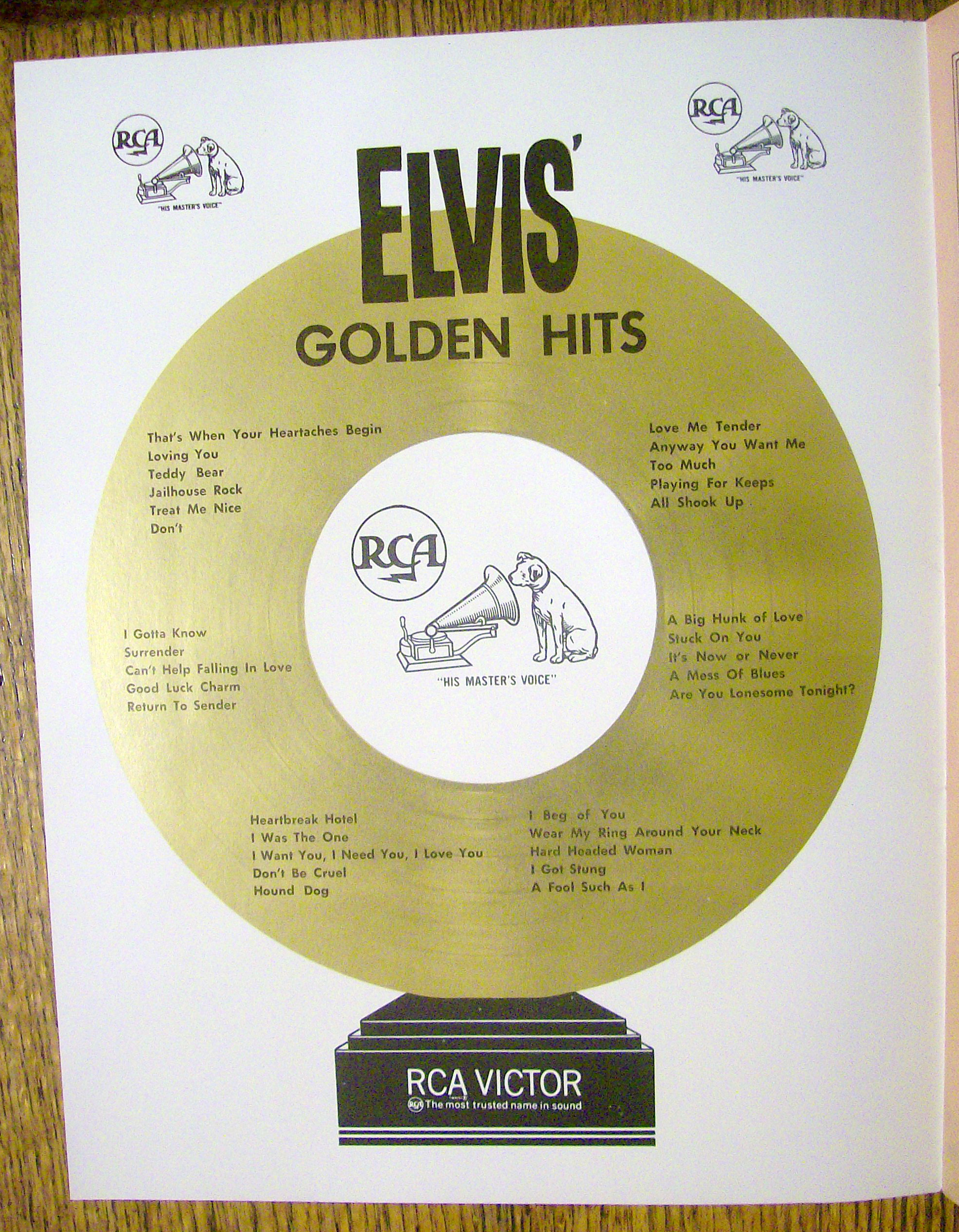 Elvis Presley Golden Hits Folio-1963-Elvis Presley