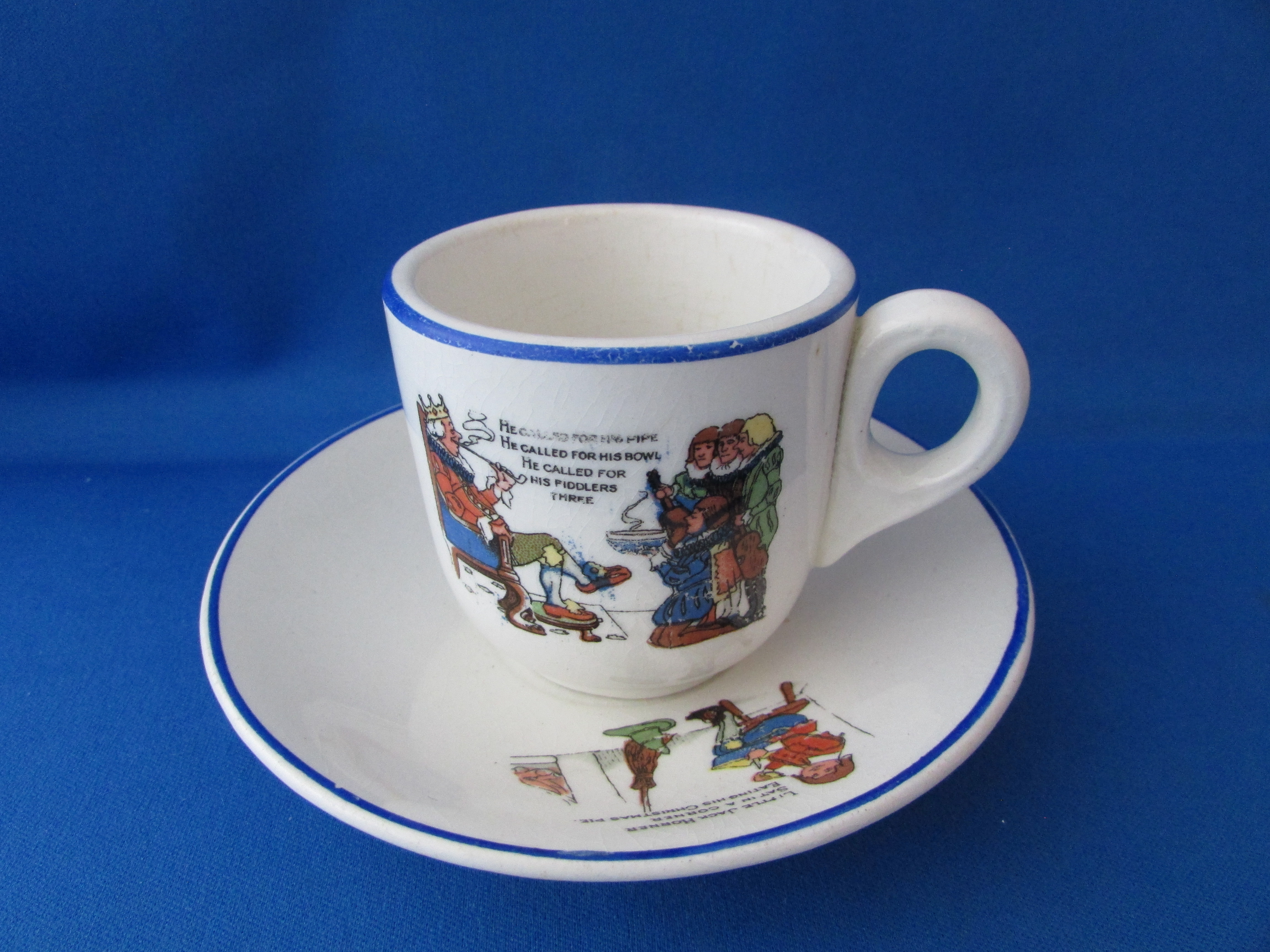 Child's Nursery Rhyme Cup and Saucer