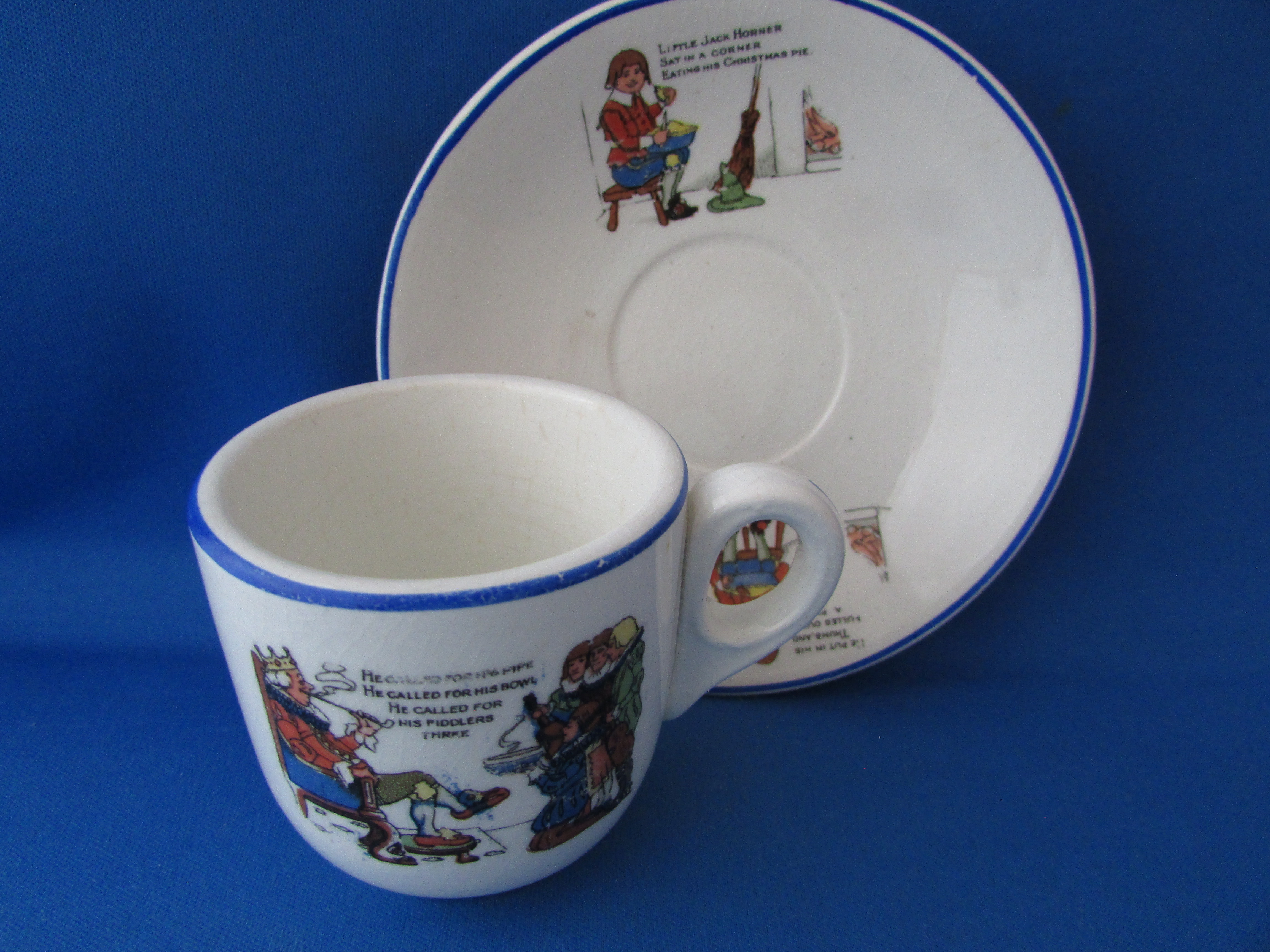 Child's Nursery Rhyme Cup and Saucer