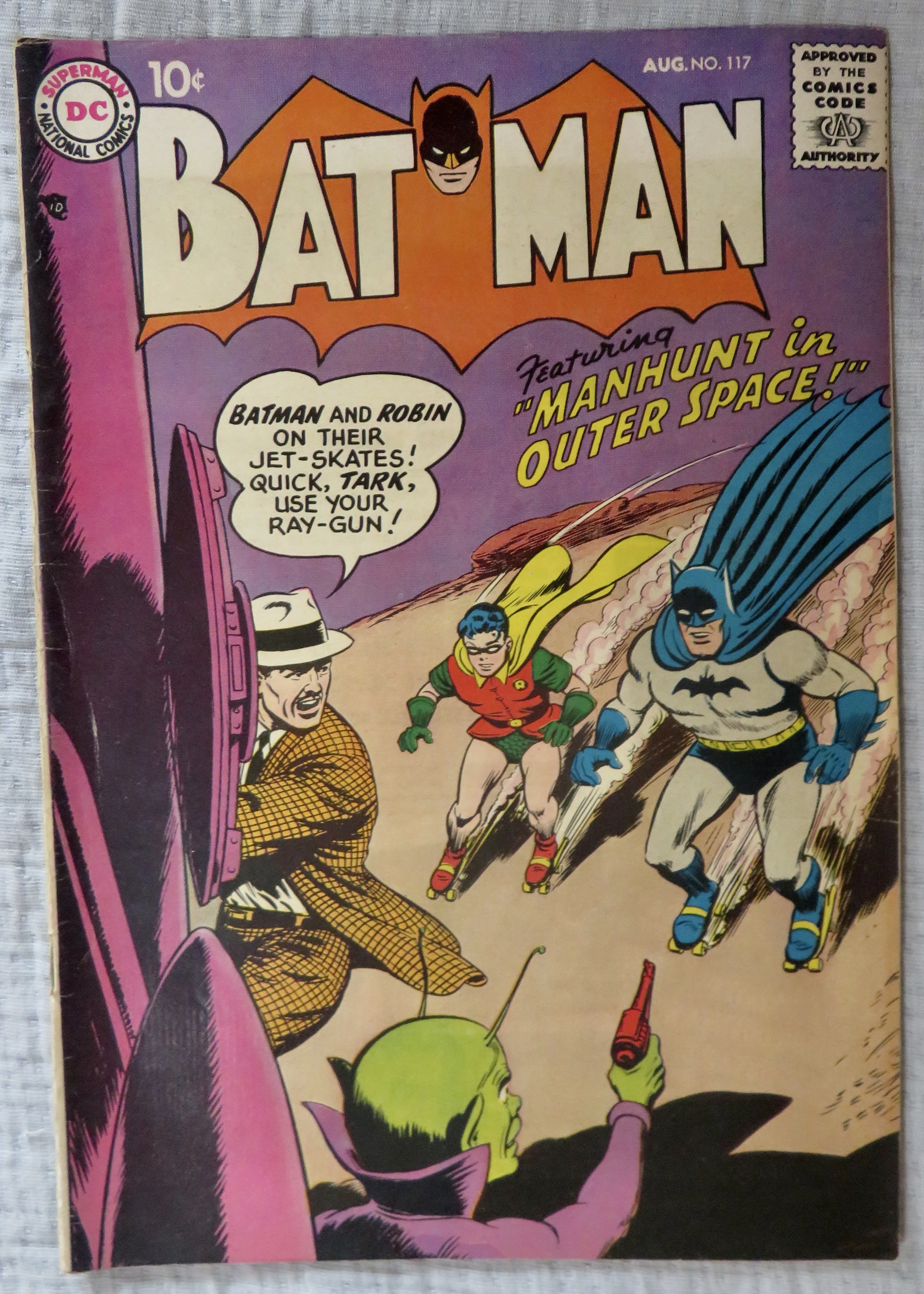 Batman Comics August 1958 Manhunt In Outer Space