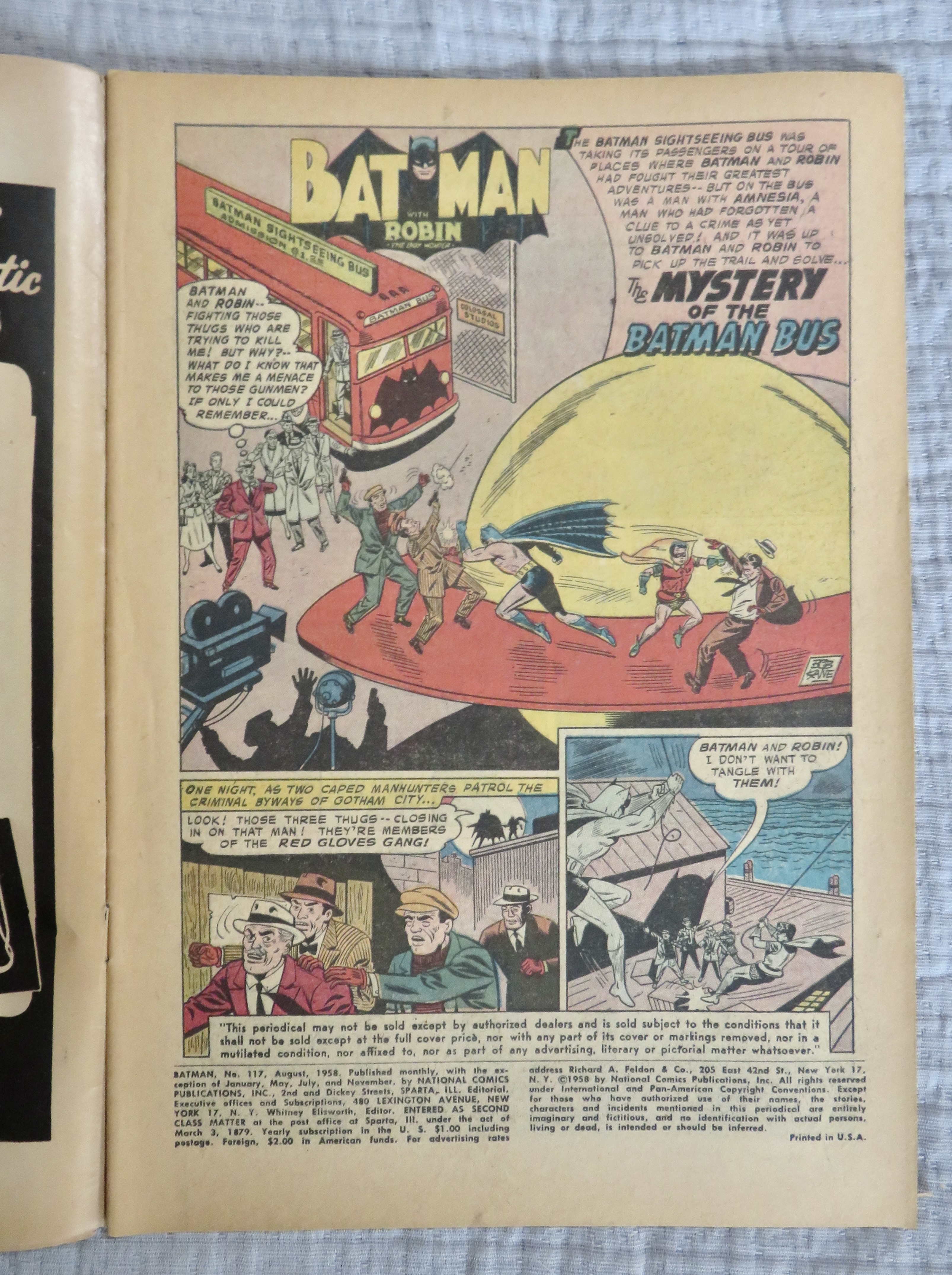 Batman Comics August 1958 Manhunt In Outer Space