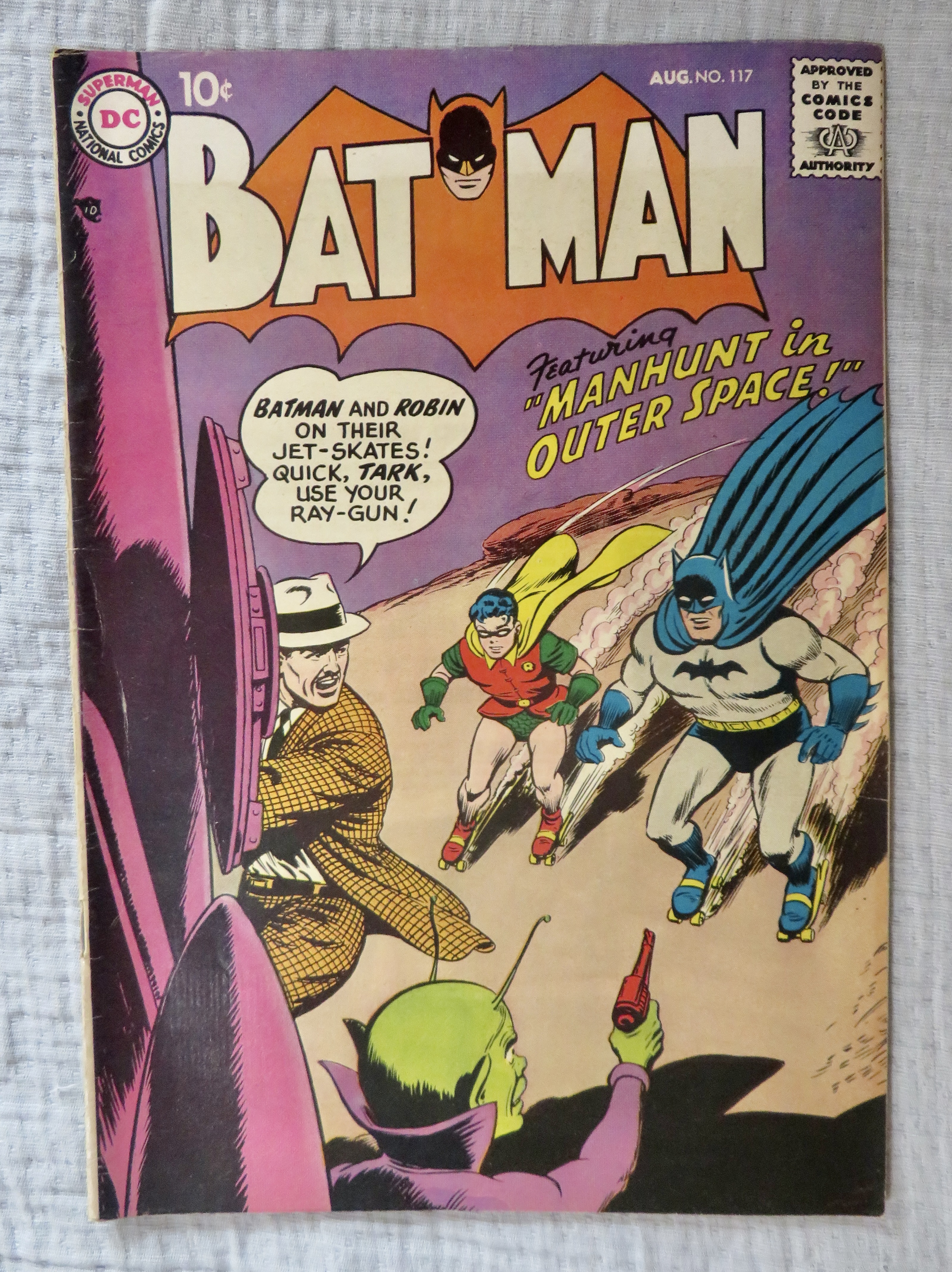 Batman Comics August 1958 Manhunt In Outer Space