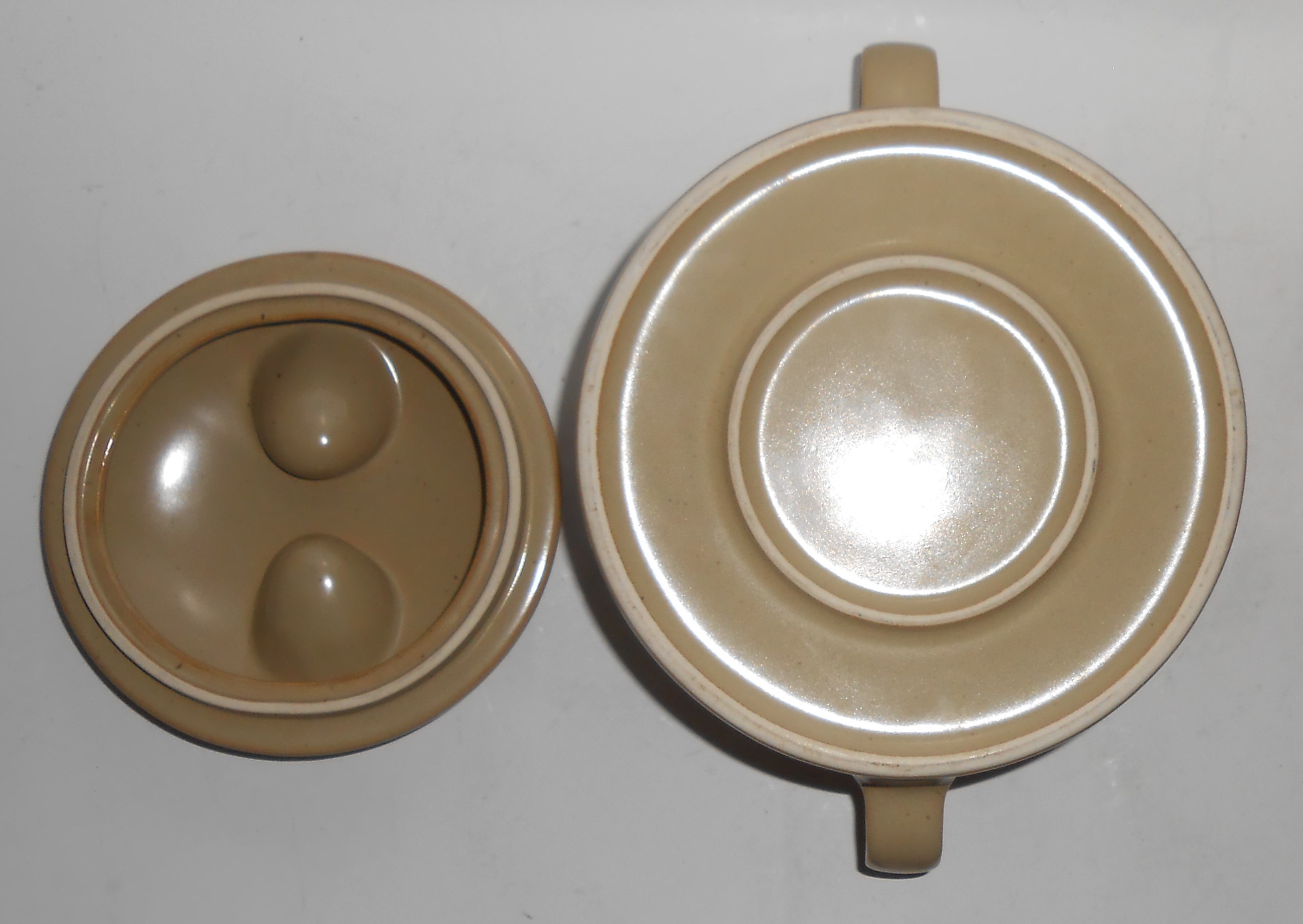 Mikasa China Pottery Potters Art Country Cabin Bean Pot