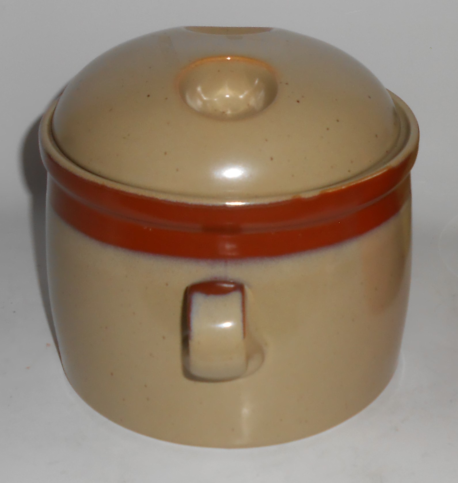 Mikasa China Pottery Potters Art Country Cabin Bean Pot