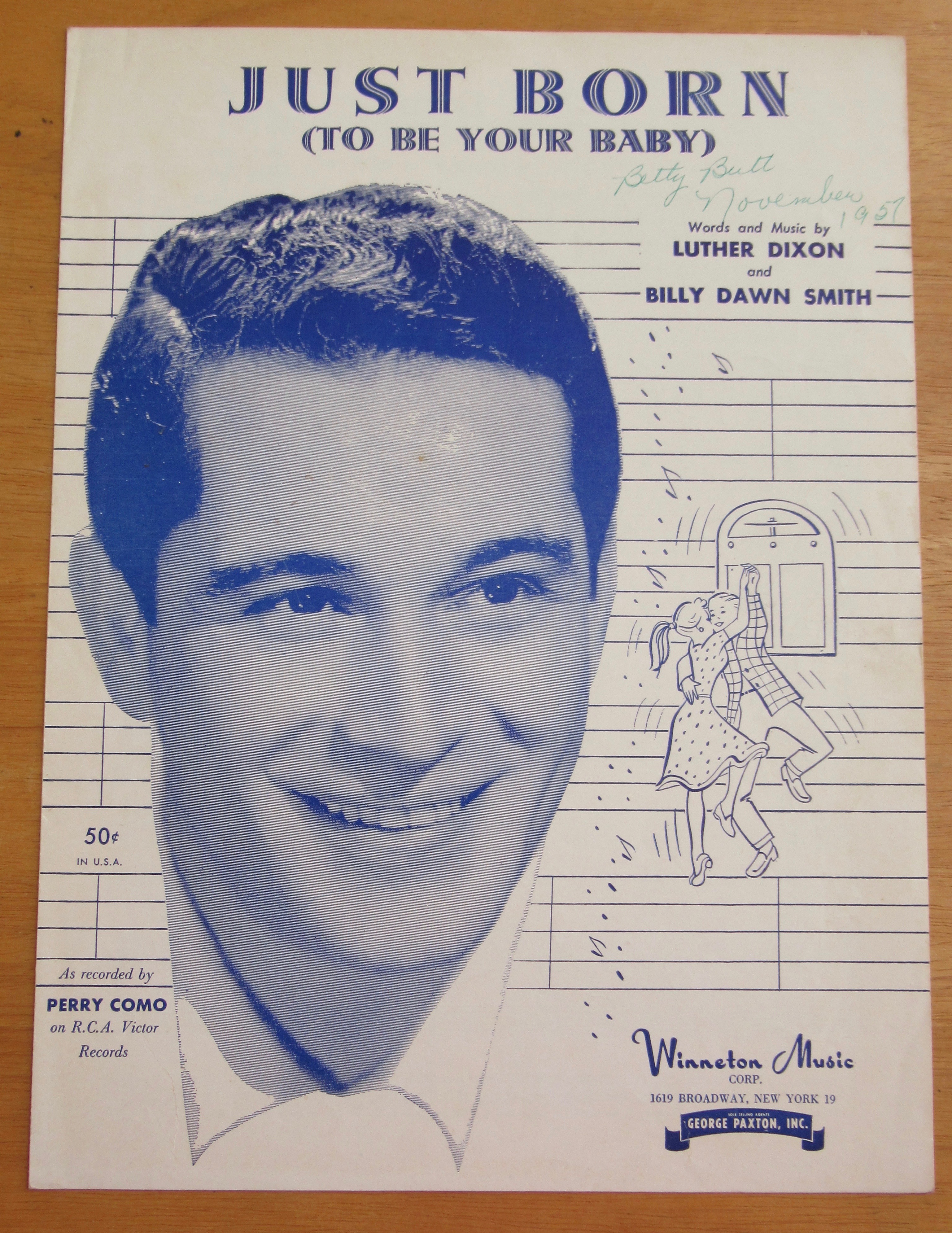 1957 Just Born (To Be Your Baby) Perry Como Cover
