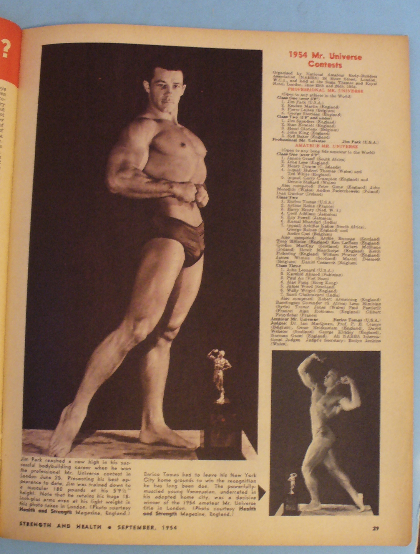 Strength & Health September 1954 Al Christensen