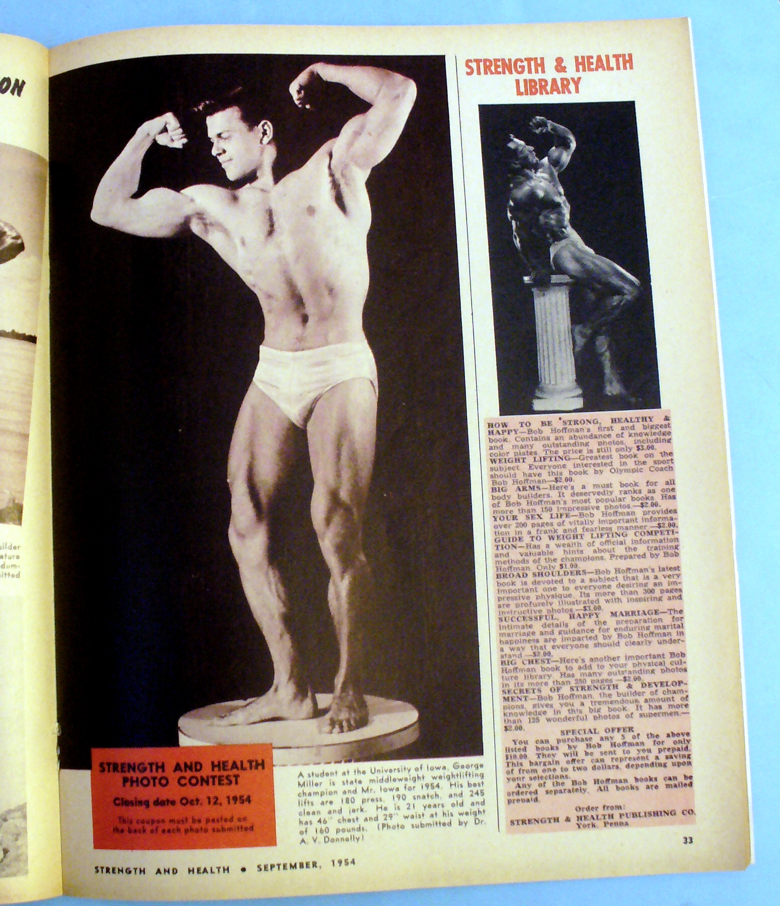 Strength & Health September 1954 Al Christensen