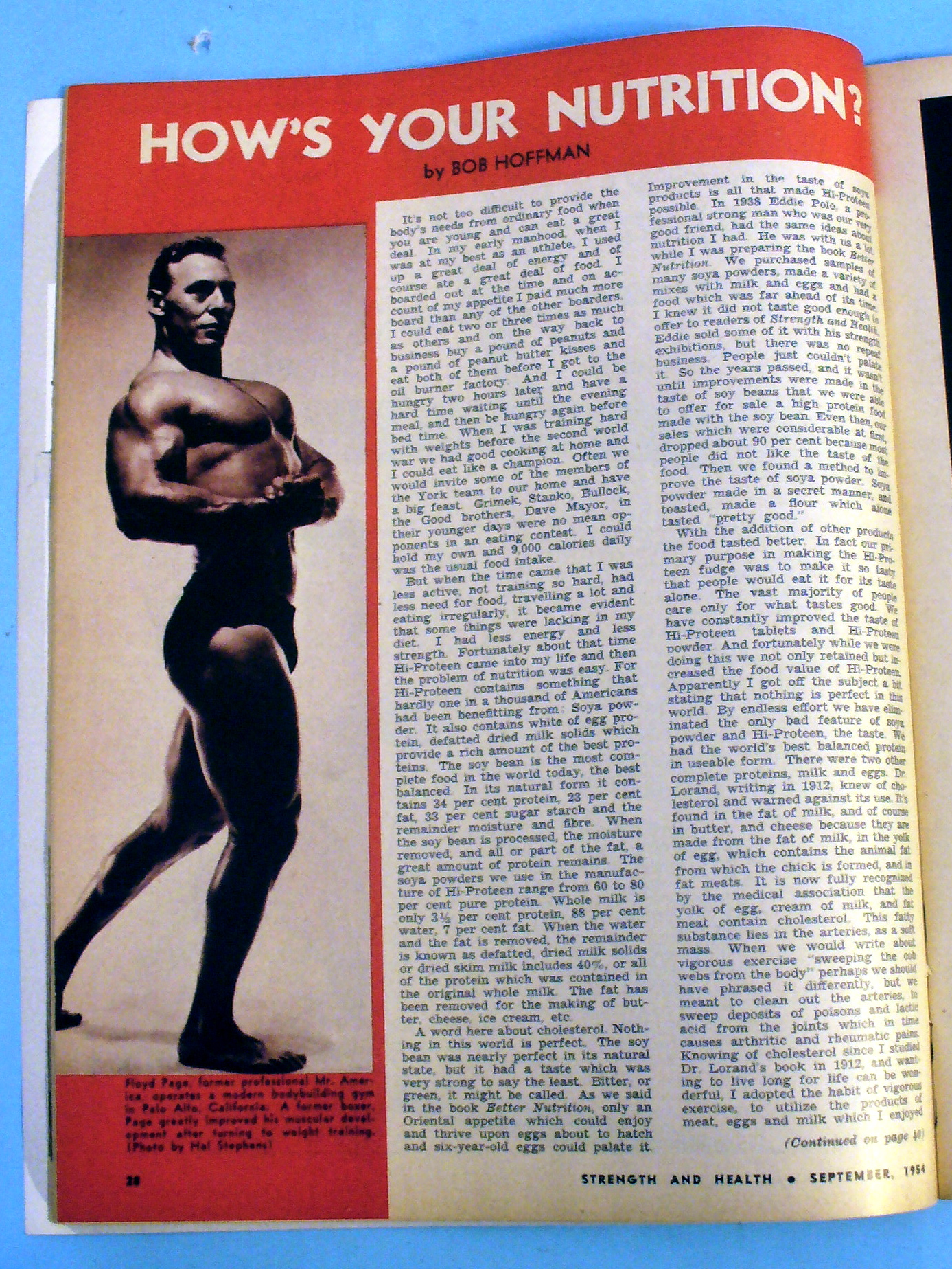 Strength & Health September 1954 Al Christensen