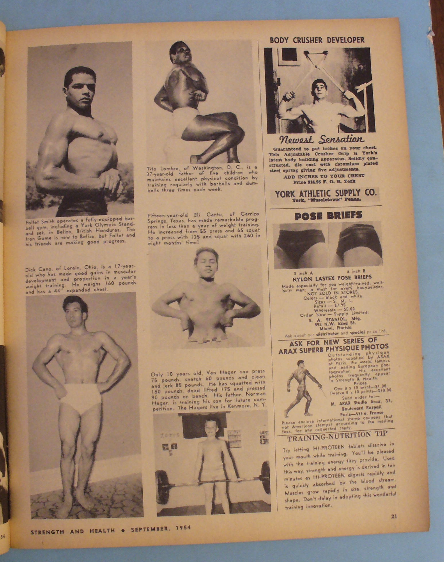 Strength & Health September 1954 Al Christensen