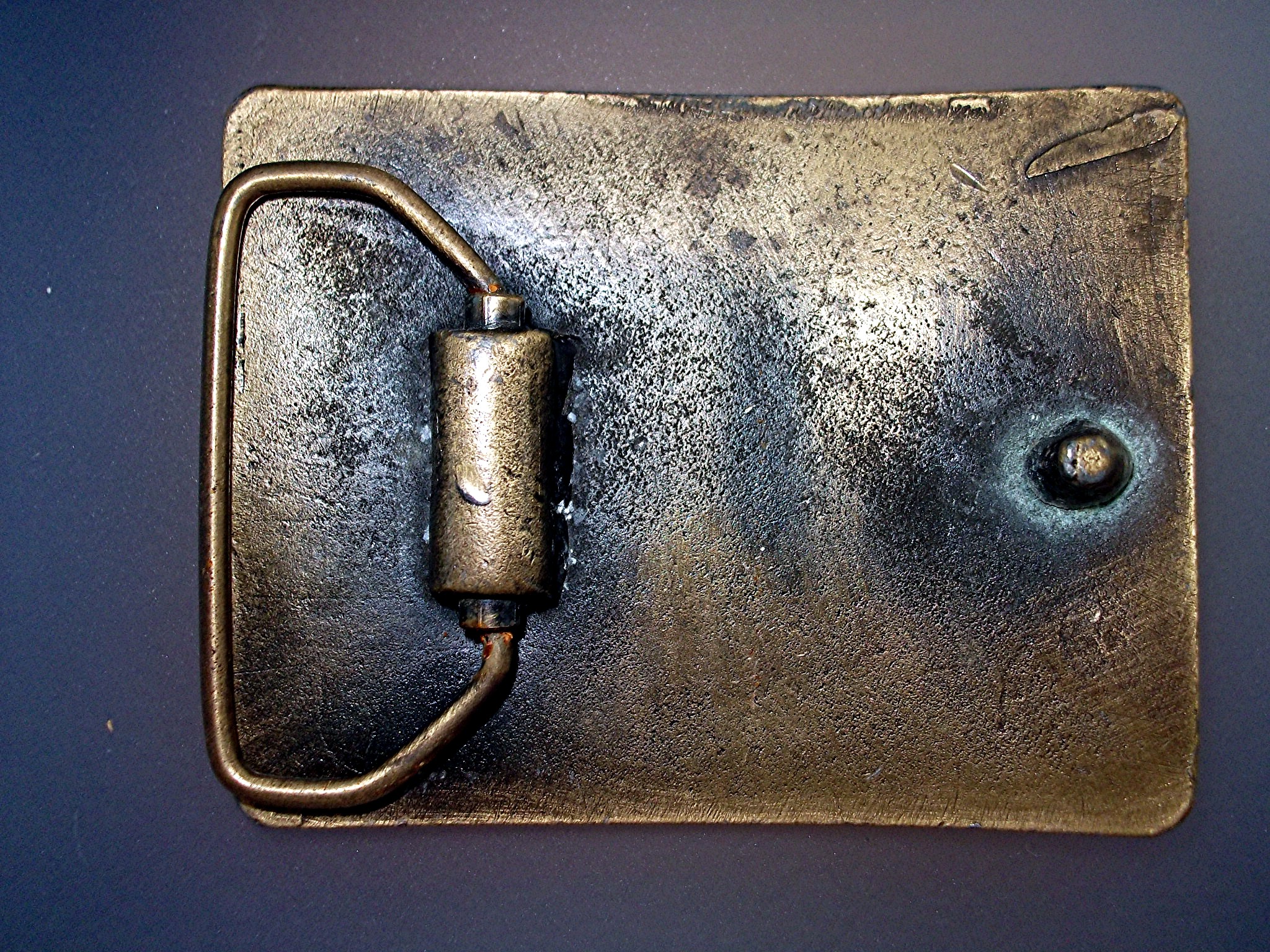 Brass Belt Buckle Harris Bank