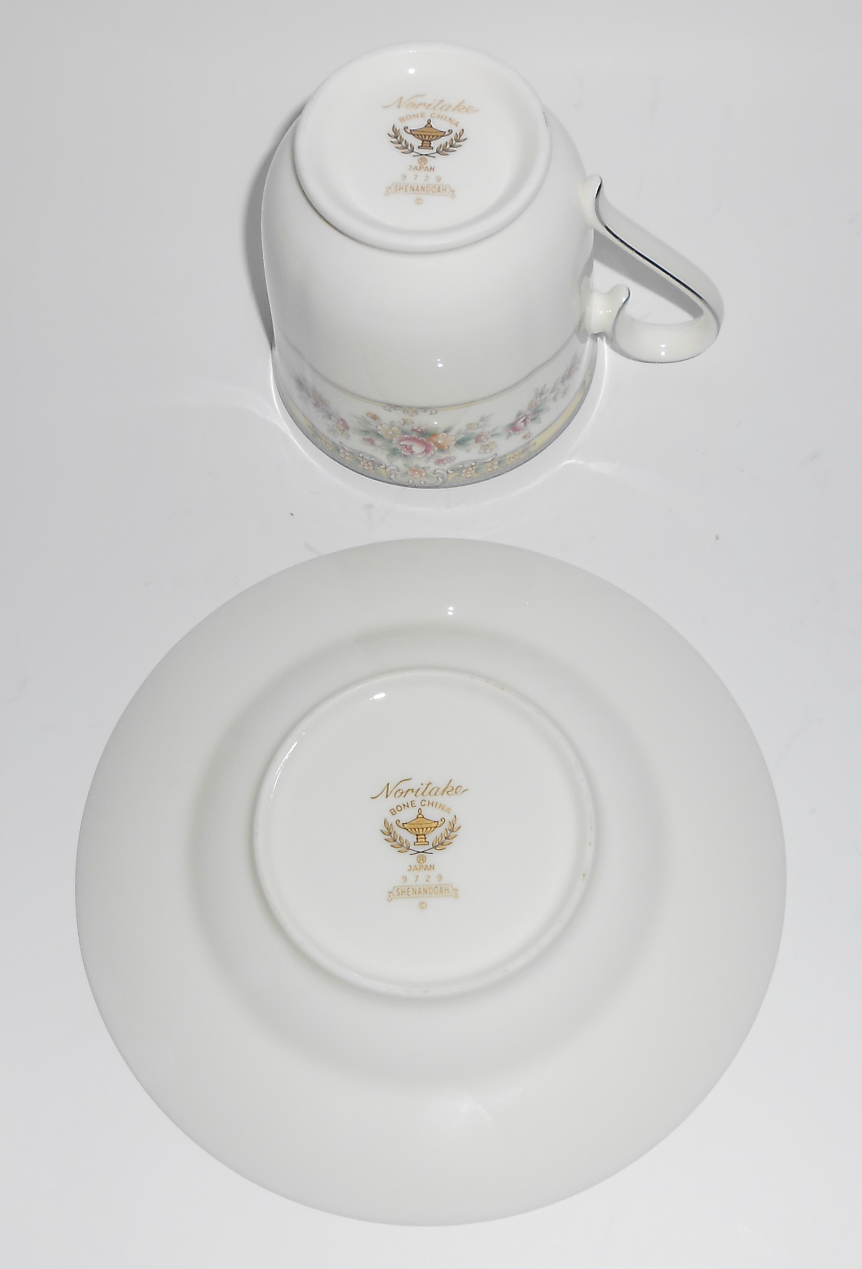 Noritake Bone China Shenandoah 9729 Cup / Saucer Set