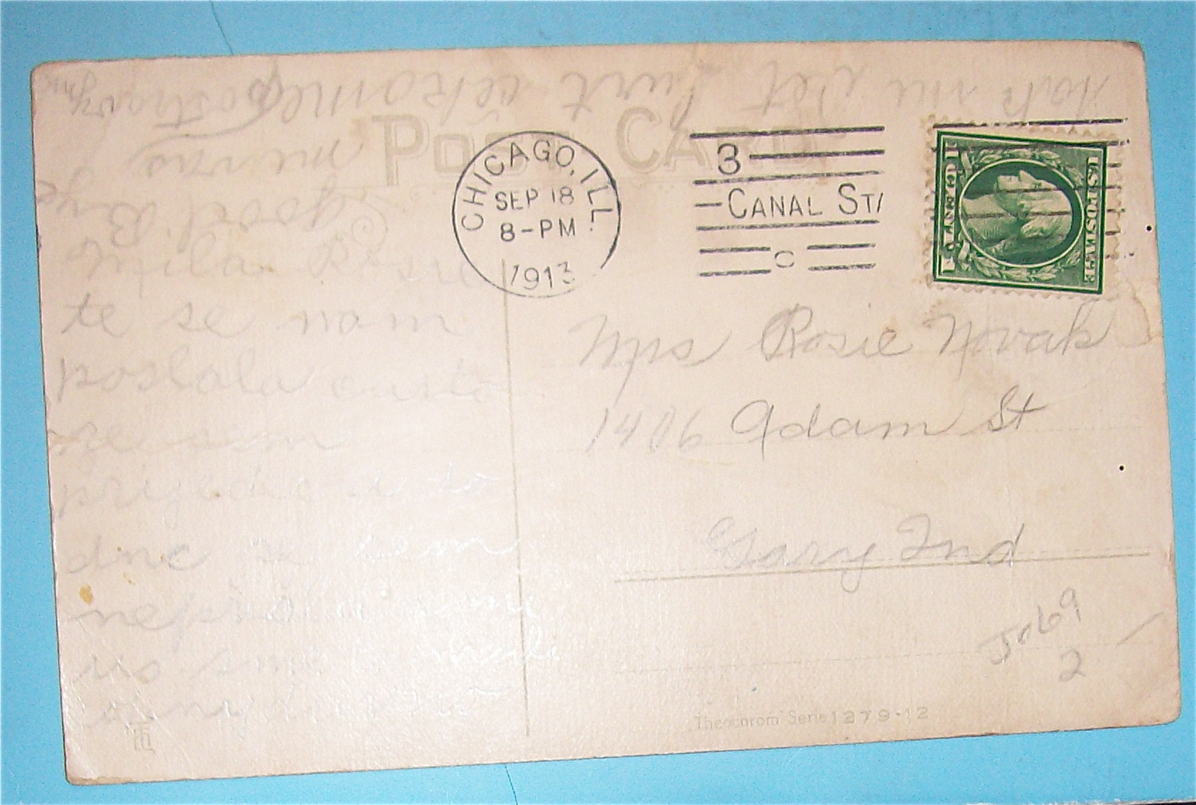 Bidding Adou, Trolley Postcard