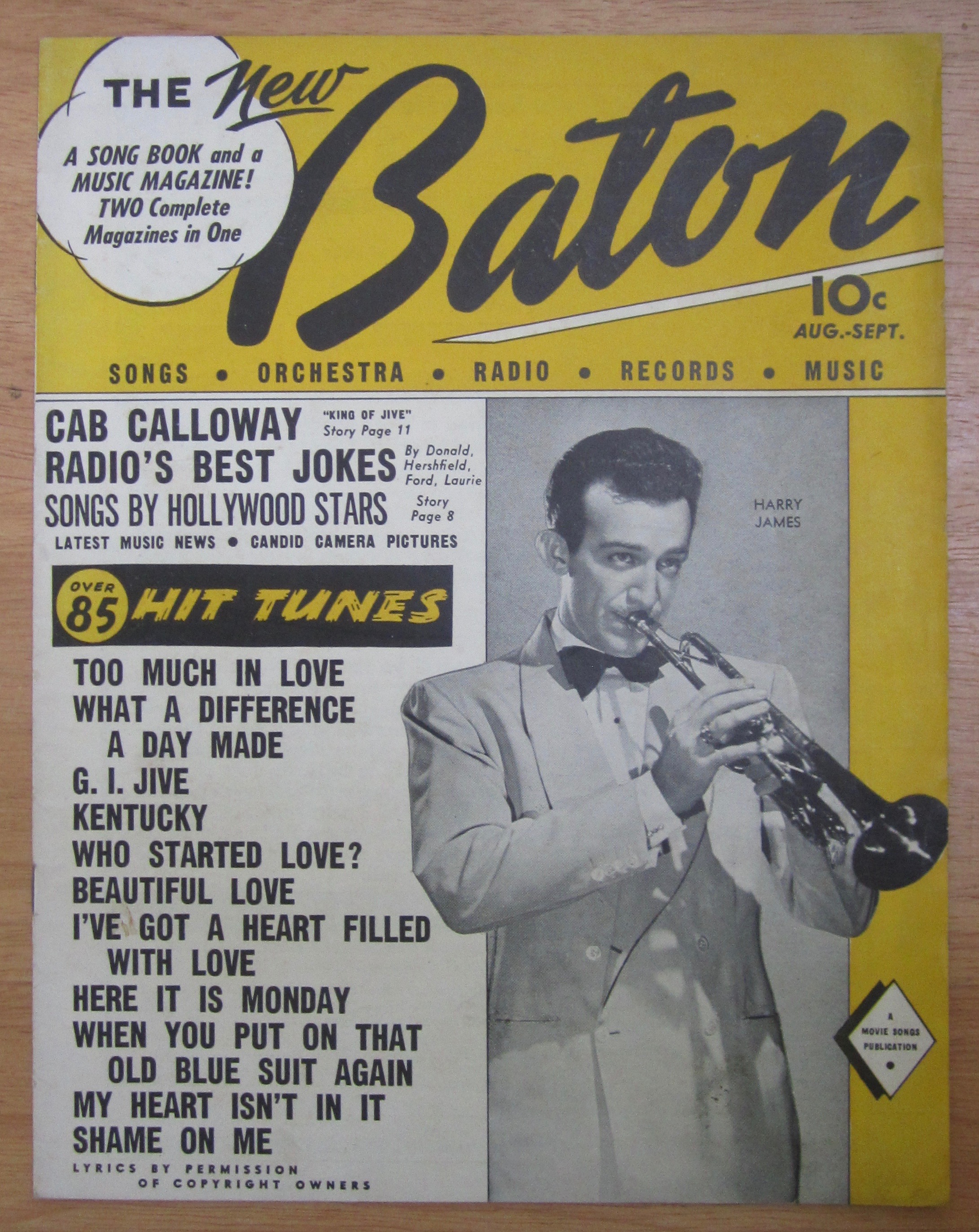New Baton Magazine August-September 1944 Harry James