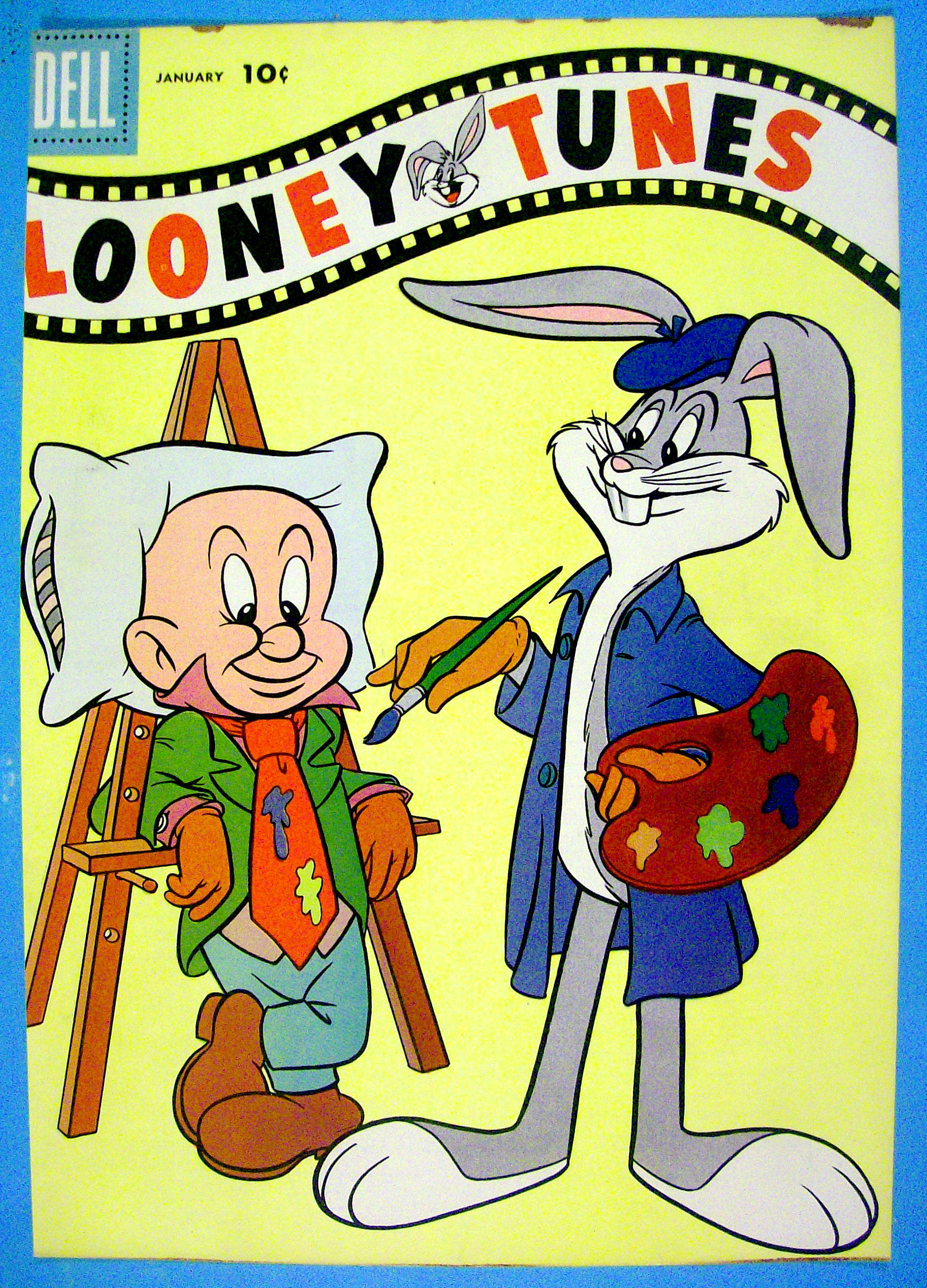 Looney Tunes Comic Cover 1950's Bugs Bunny The Artist