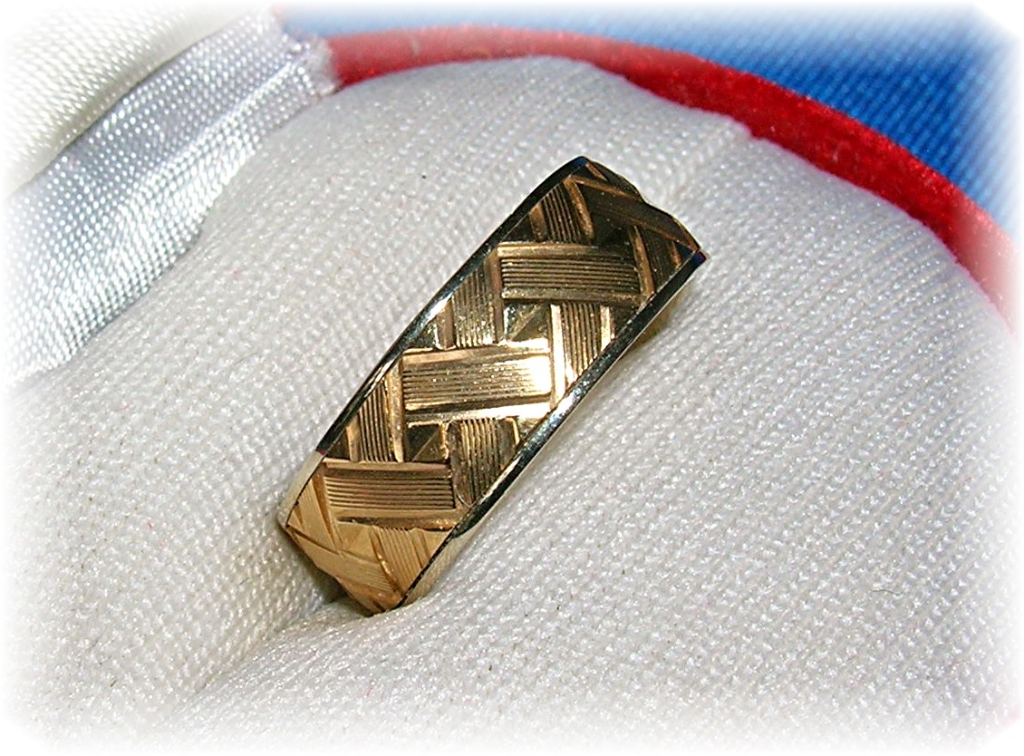 14K Yellow Gold Wedding Band Ring By Exquisite