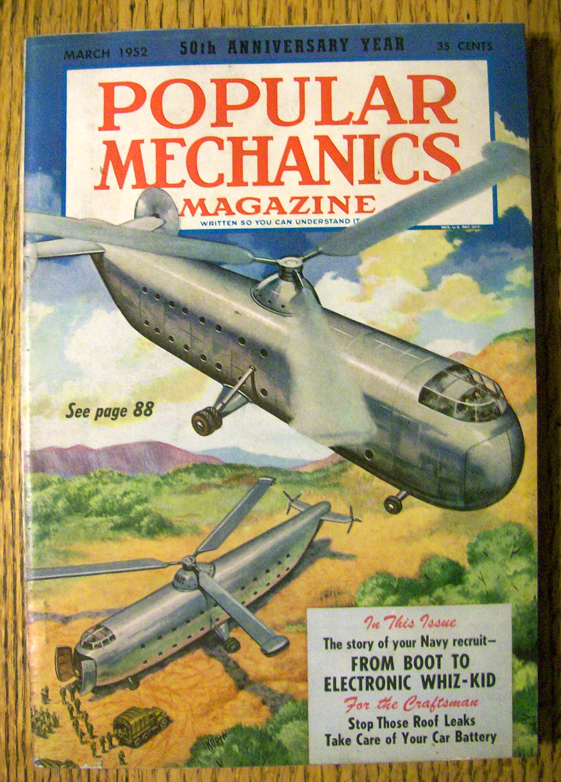 Popular Mechanics March 1952 Story Of Your Navy Recruit