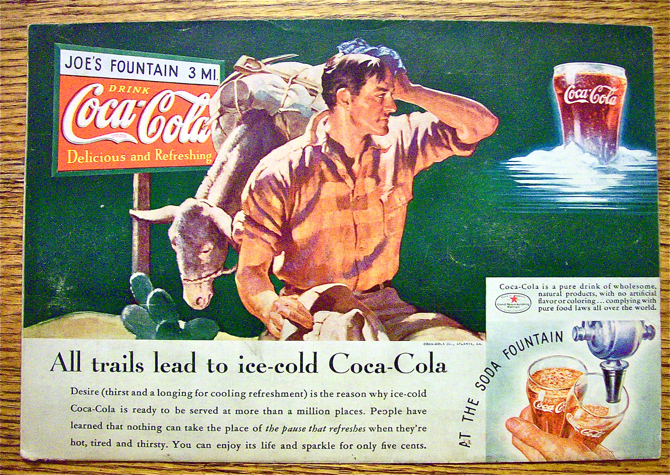 1935 Coca-Cola (Coke) with Man Scratching His Head