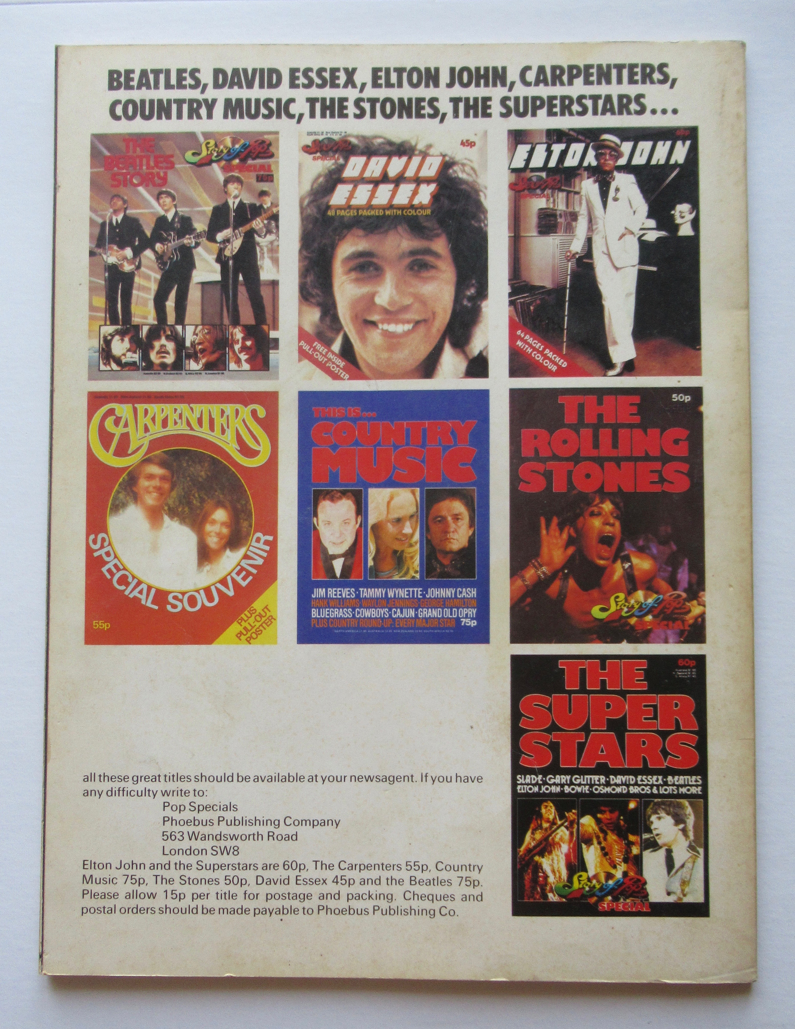 Elvis Magazine-1976-Elvis Rock Greats Commemorative