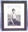 Wild Rose Lady Ornate Frame Engraving 1880's
