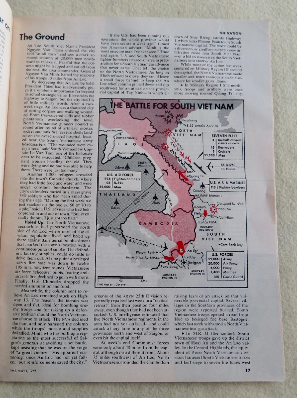 Time Magazine May 1, 1972 Nixon At War