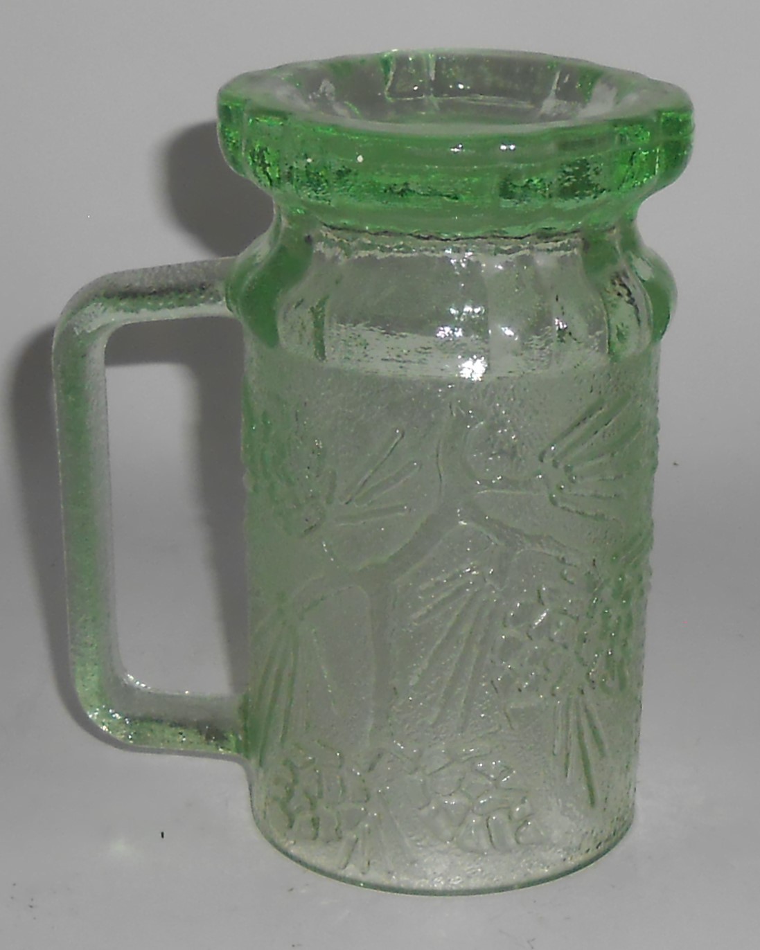 Indiana Glass Tiara Green Ponderosa Pine Beer Mug