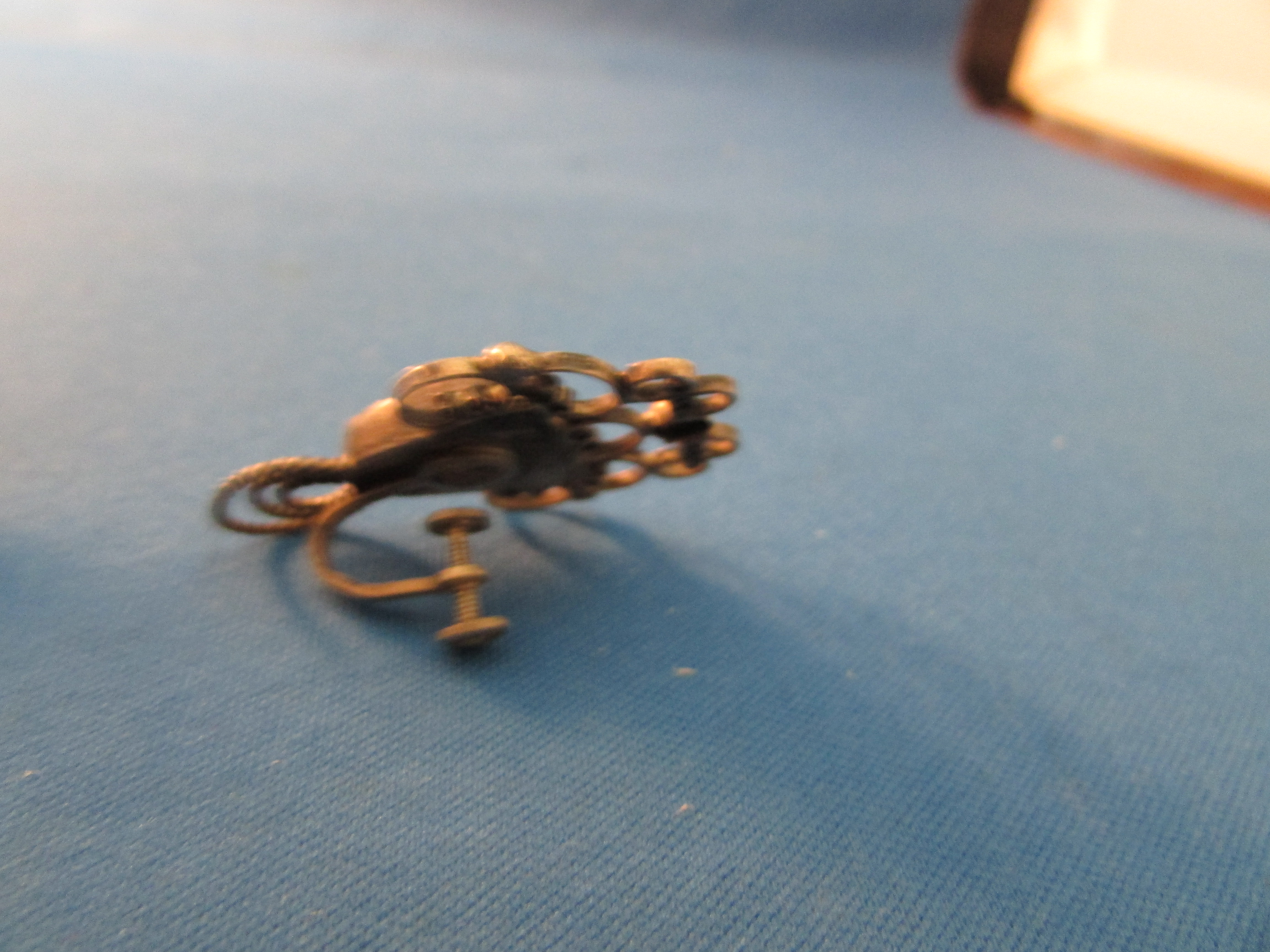 Mexican Silver Onyx Aztec Face Earrings