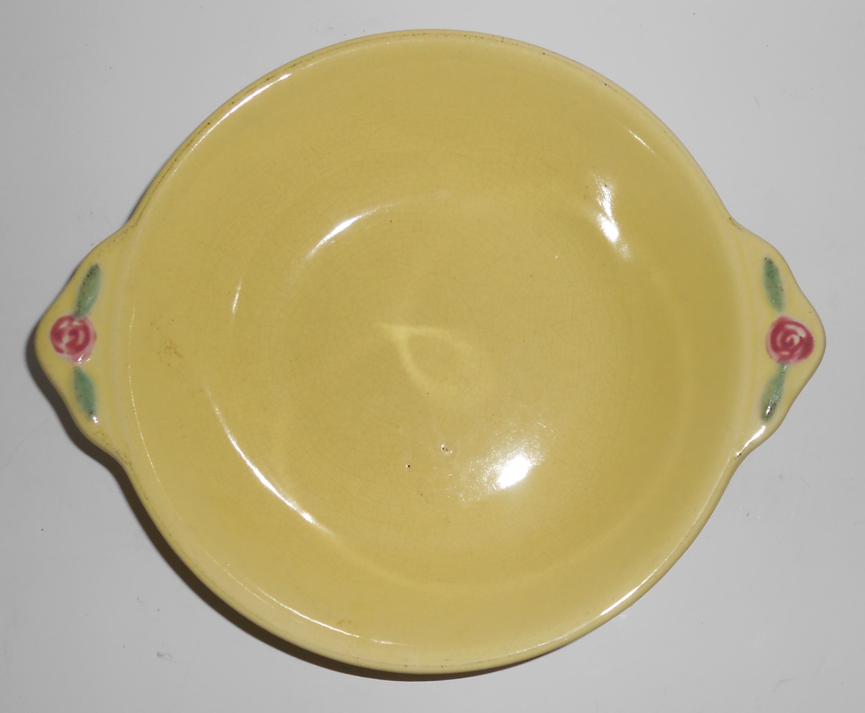 Coors Pottery Rosebud Early Yellow Vegetable Bowl