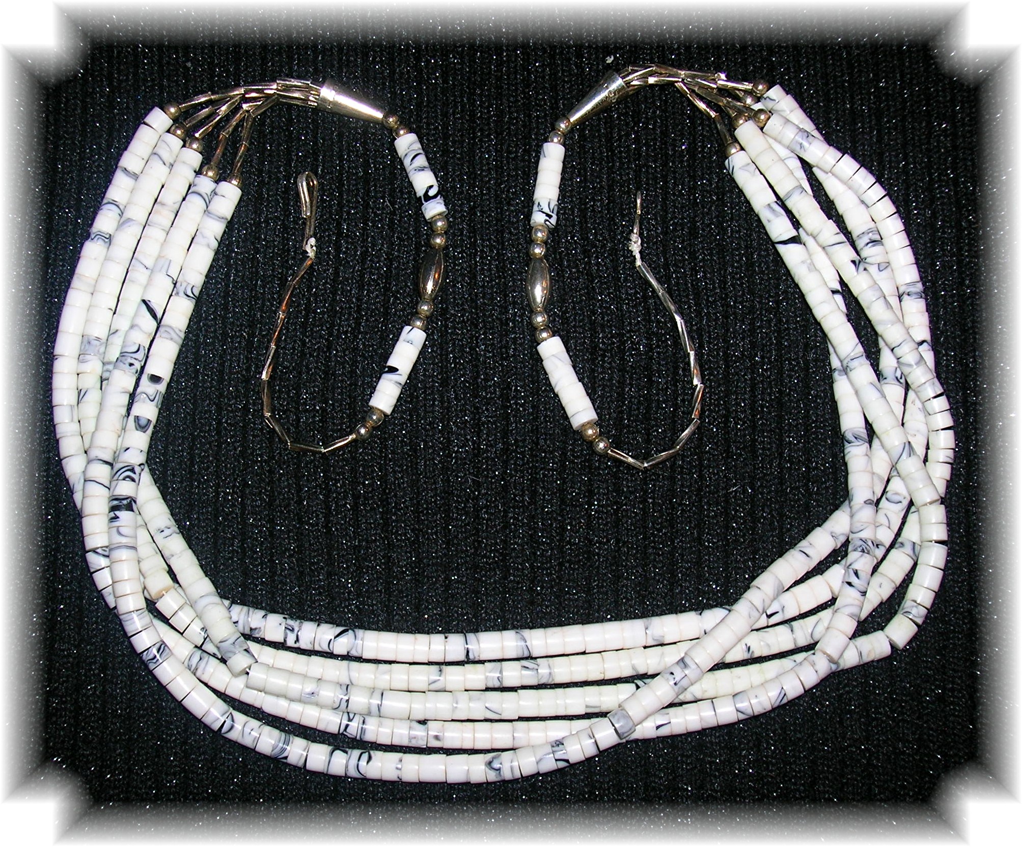 Native American White Turquoise/Howlite Sterling Silver