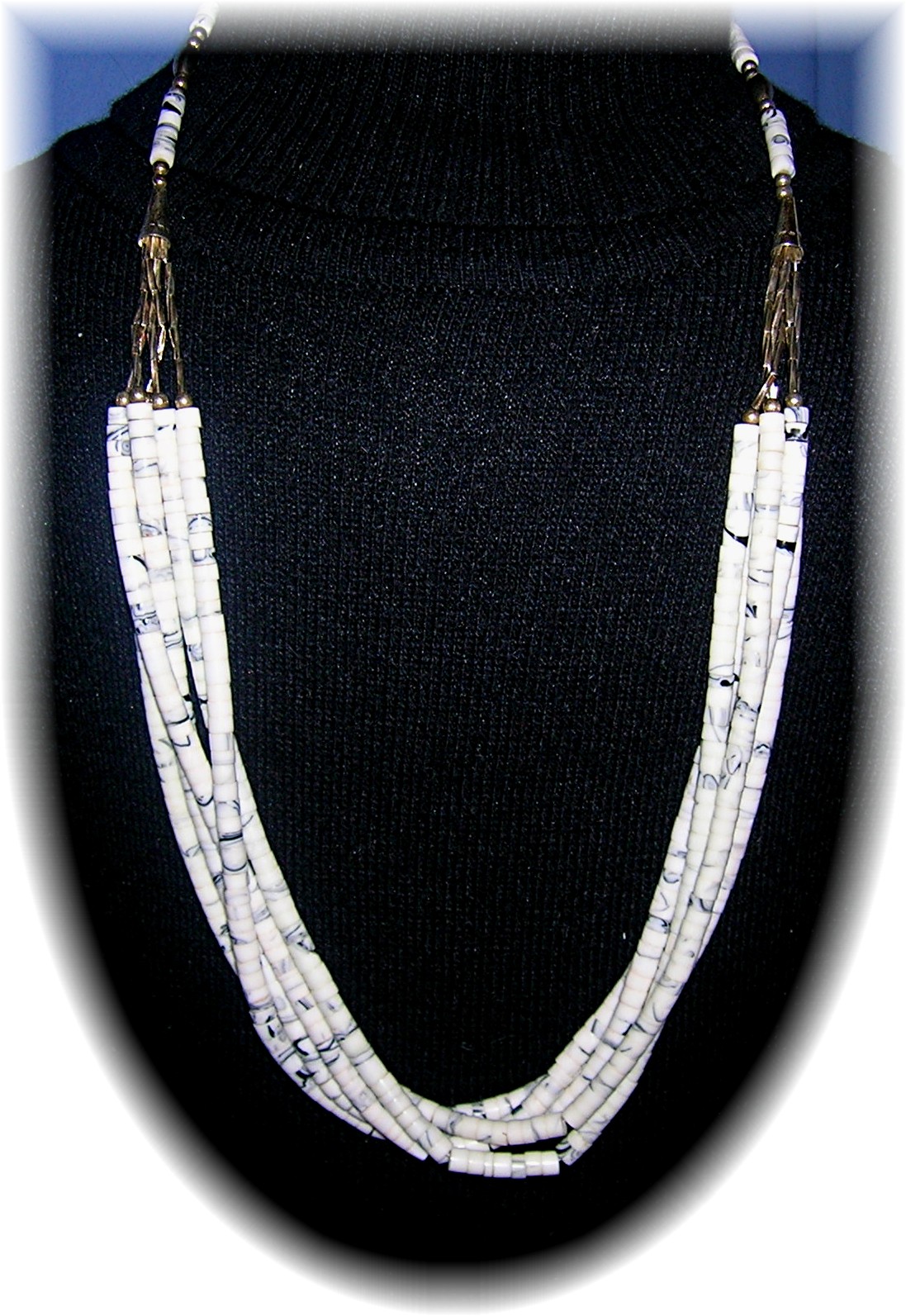 Native American White Turquoise/Howlite Sterling Silver