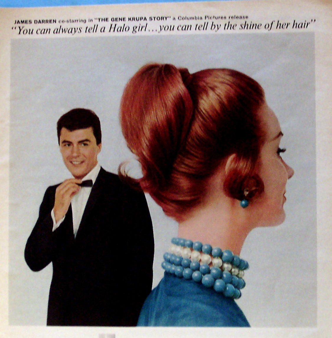 1960 Halo Shampoo with James Darren (Gene Krupa Story)