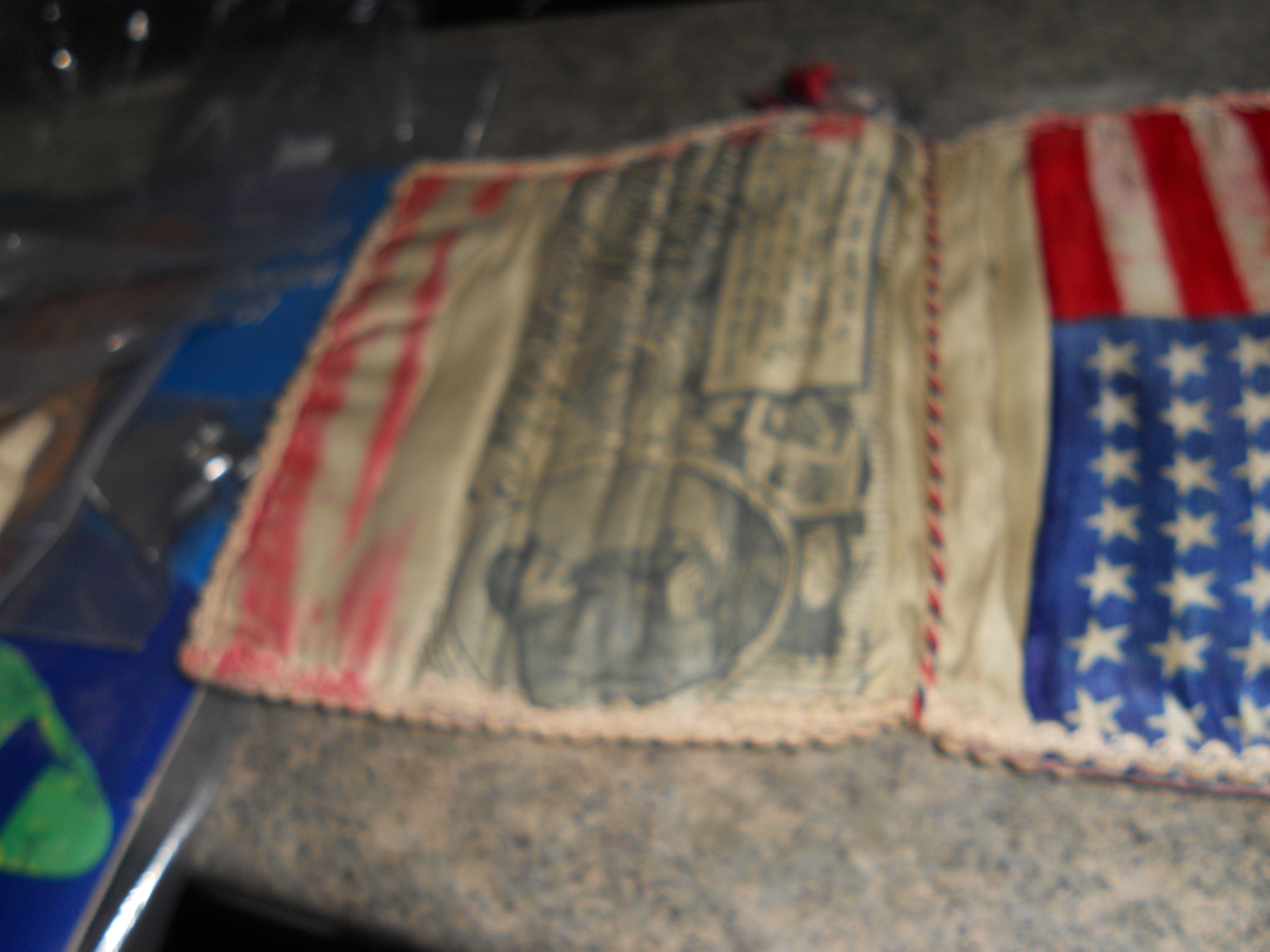 WWII Memory Silk Cover Book Handmade