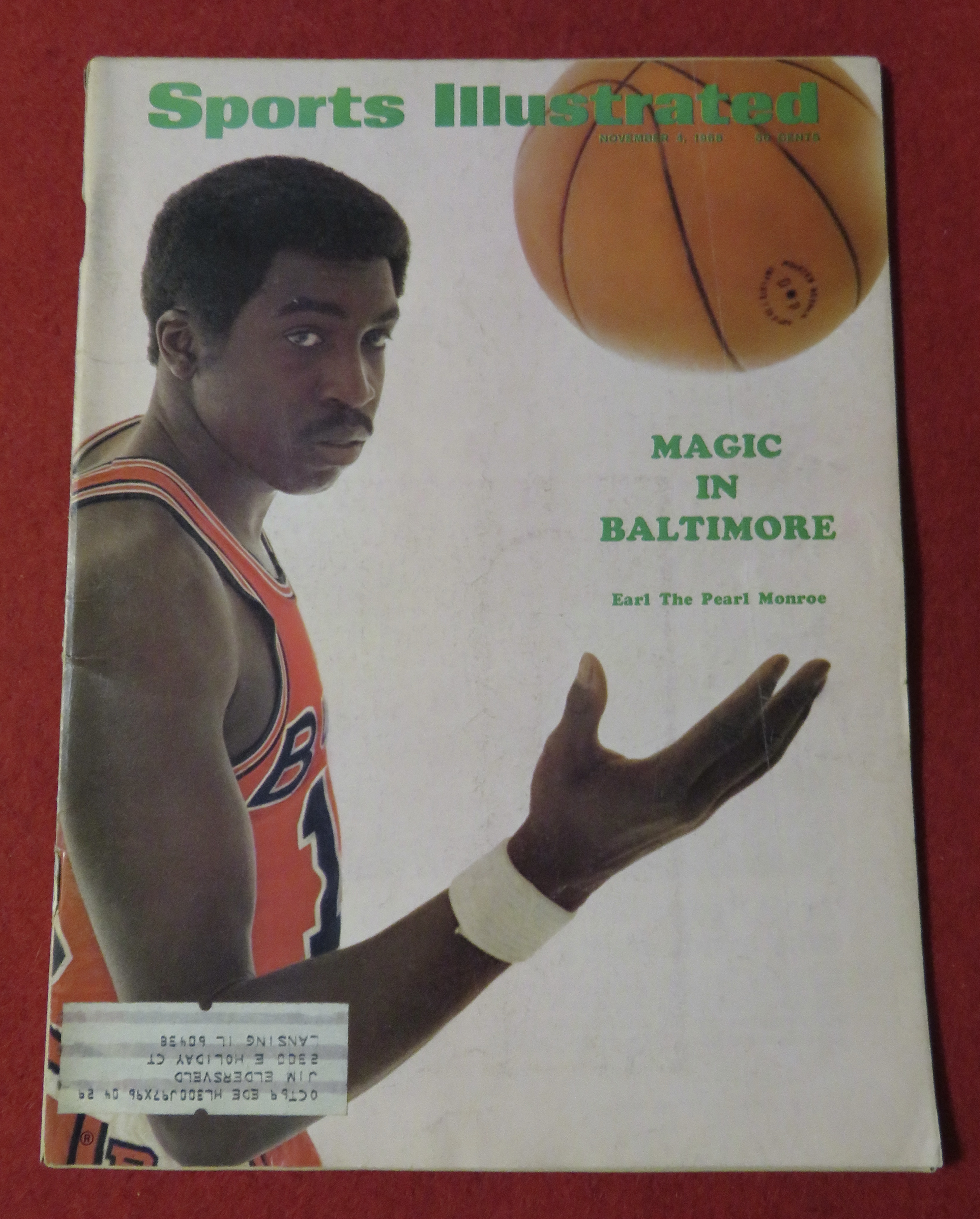 Sports Illustrated November 4, 1968 Earl Monroe