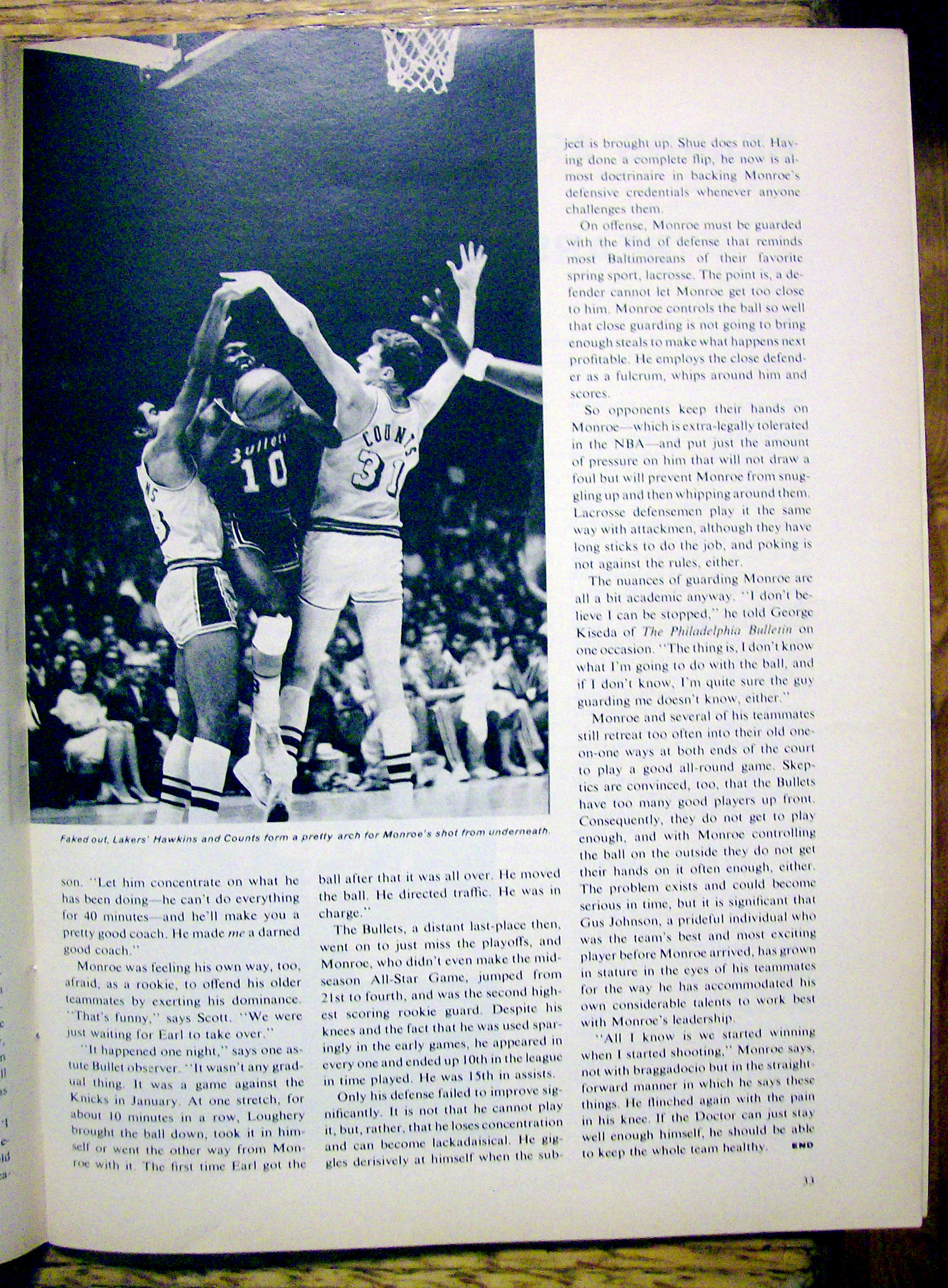 Sports Illustrated November 4, 1968 Earl Monroe
