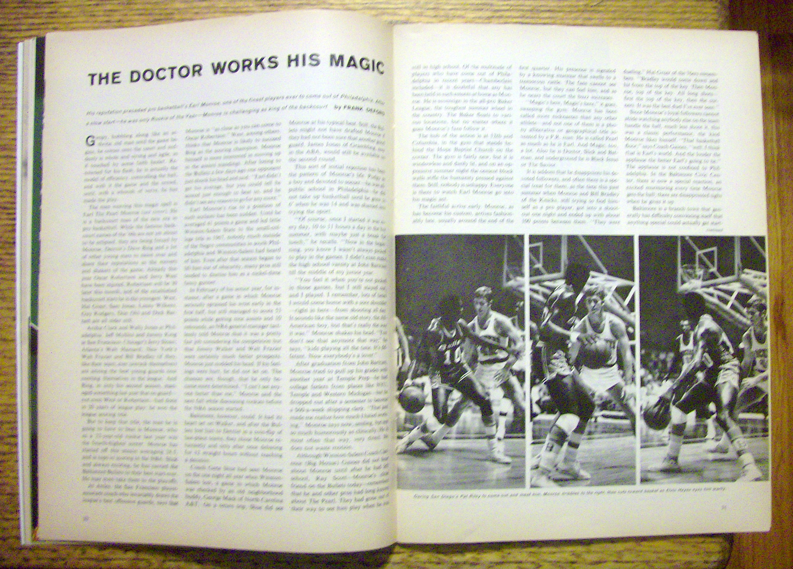Sports Illustrated November 4, 1968 Earl Monroe