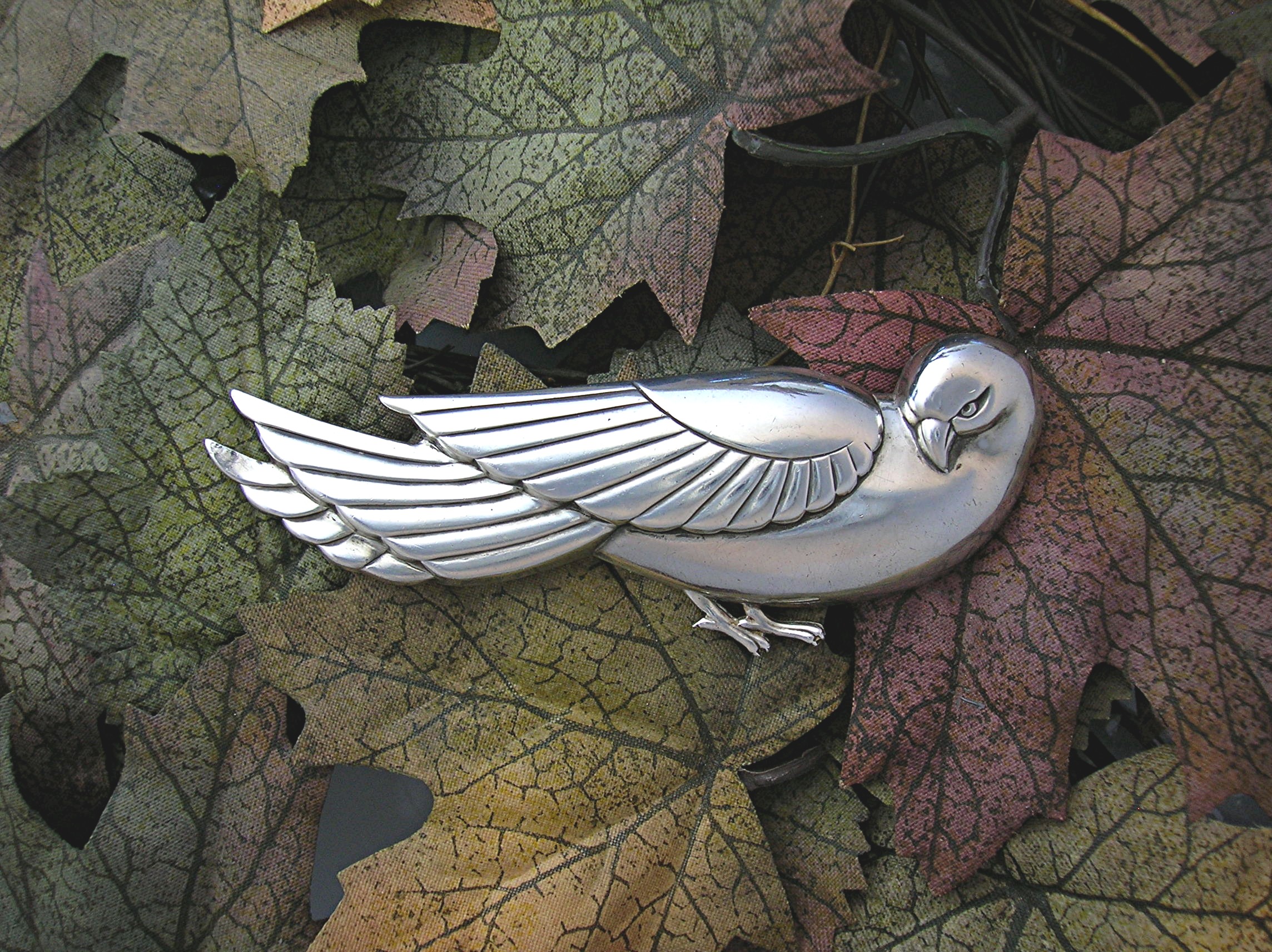 Sterling Coro Norseland Dove Bird Pin Brooch . . .