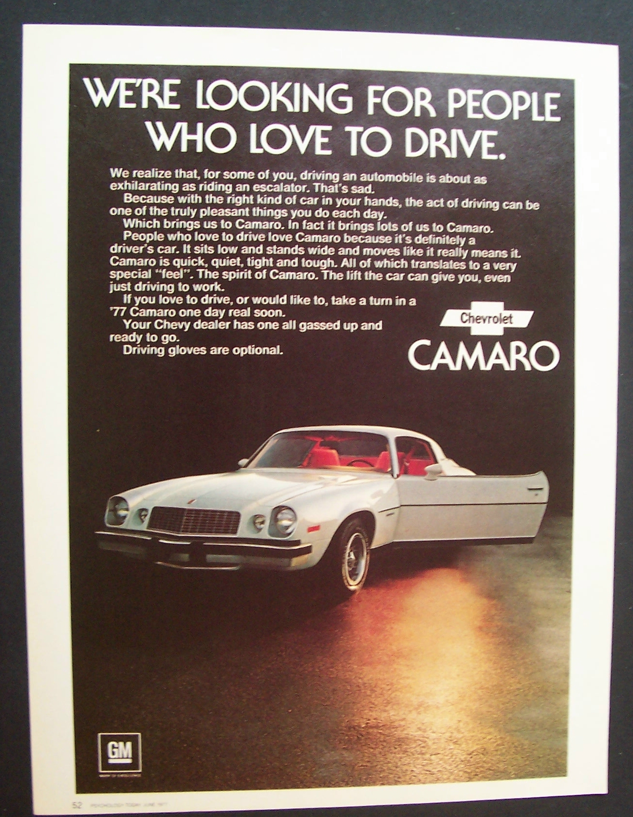 1977  Chevrolet  Camaro