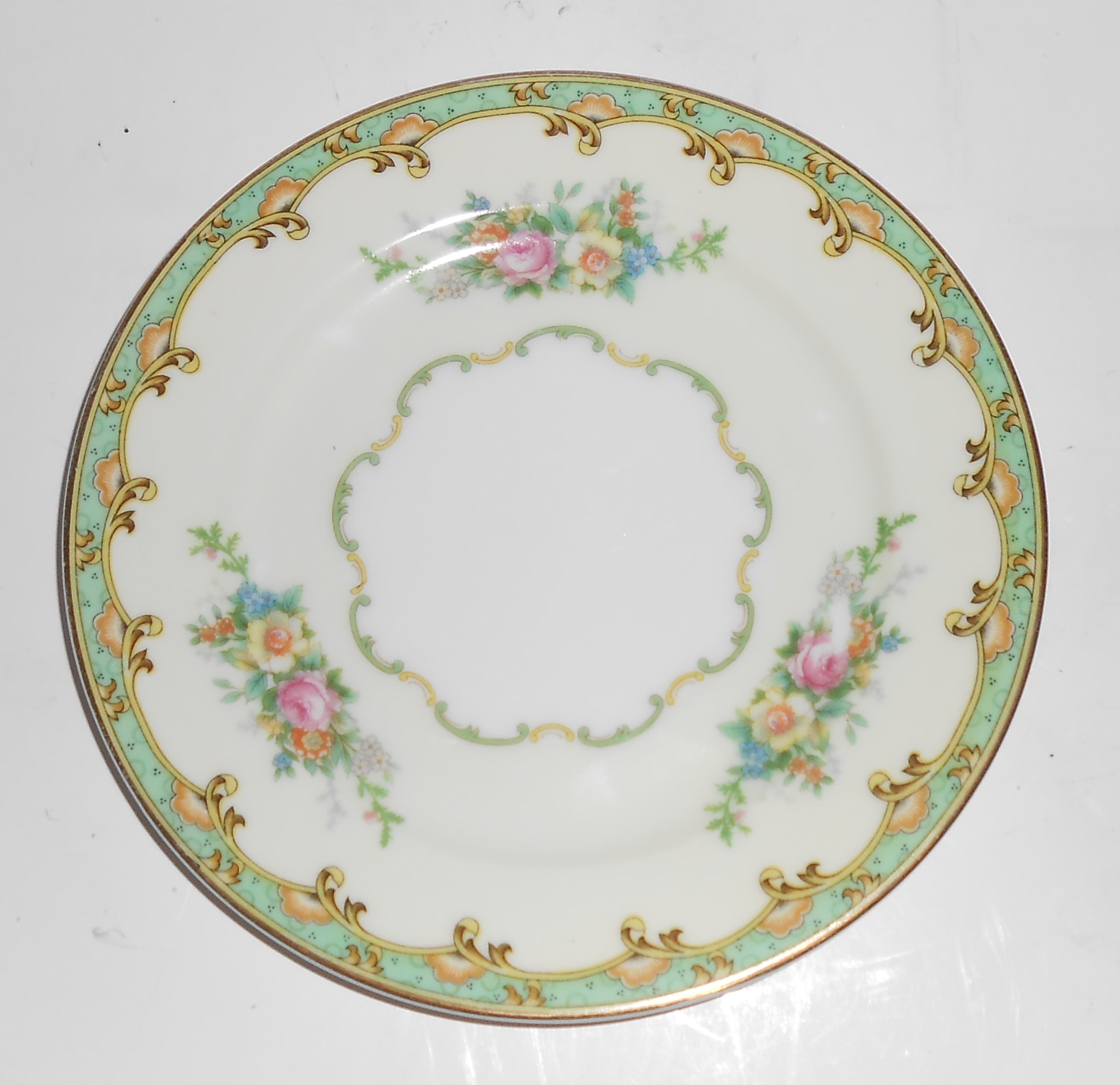 Noritake China Porcelain Esmond w/Gold Bread Plate