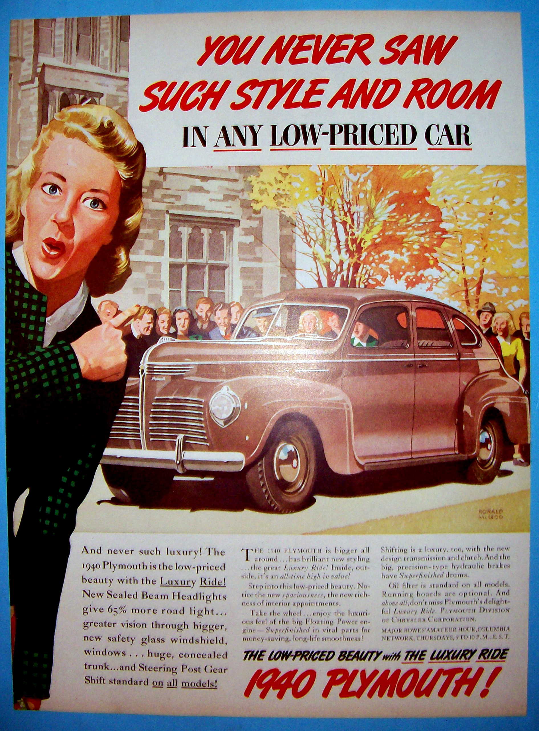 1939 Plymouth Automobile with 1940 Beauty