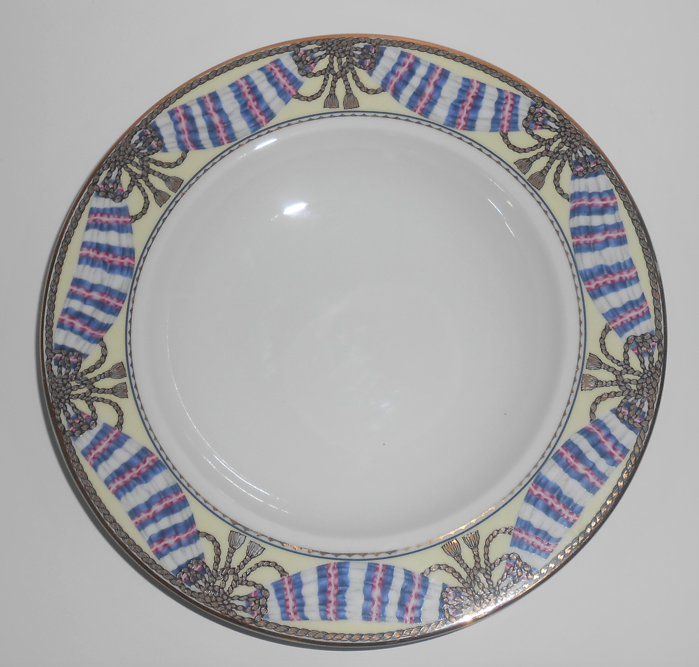 Philip Kingsley China Promenade Soup Bowl w/Gold