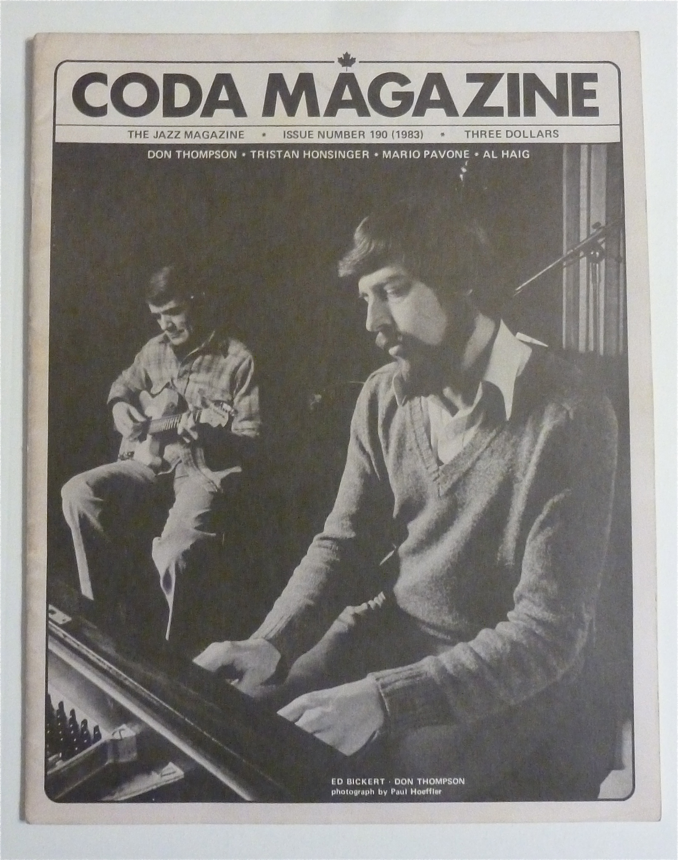 Coda Magazine 1983 Thompson, Honsinger, Pavone & Haig