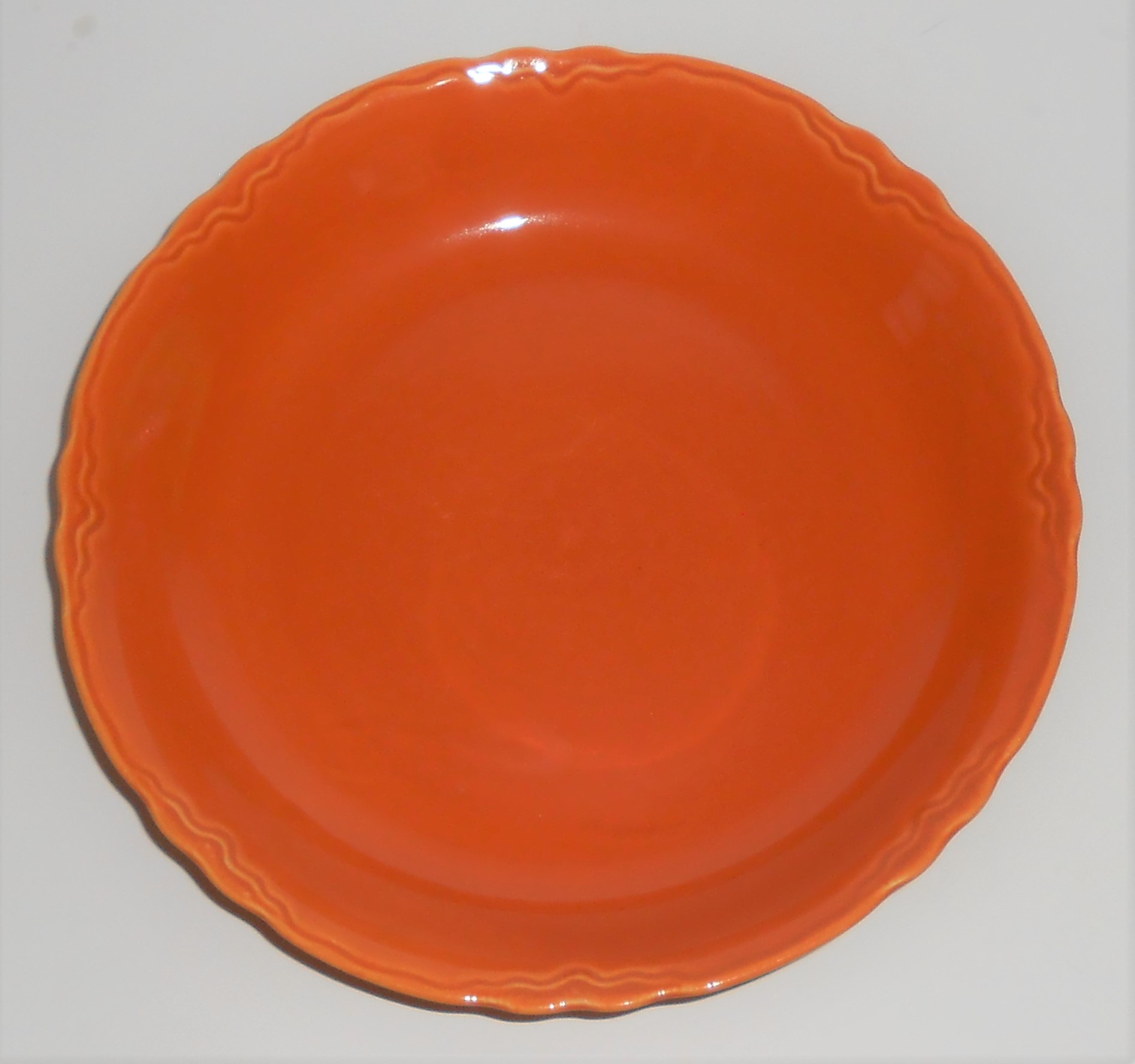 Coors Pottery Golden Rainbow Orange Coupe Soup Bowl