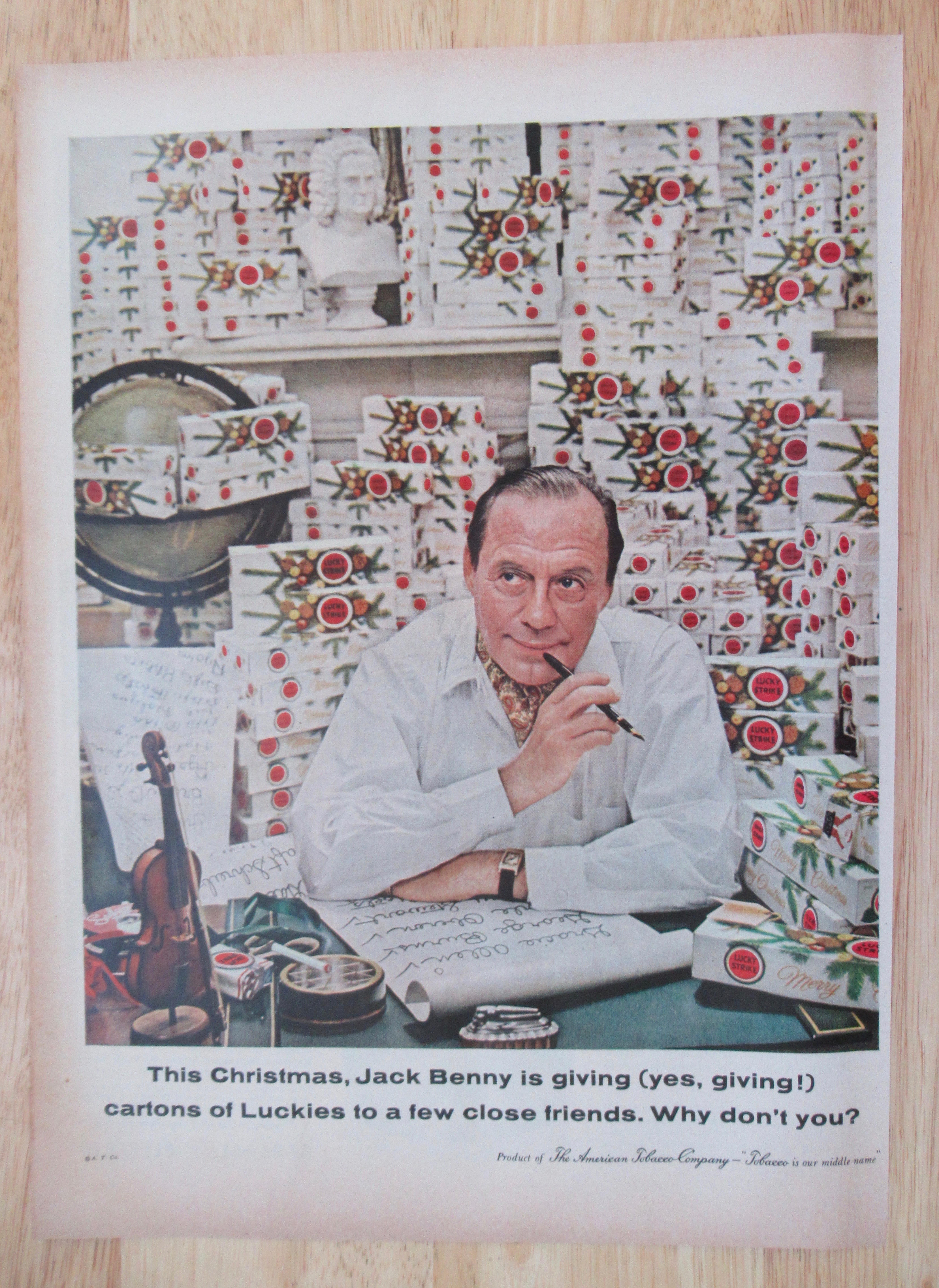1958 Lucky Strike Cigarettes with Jack Benny