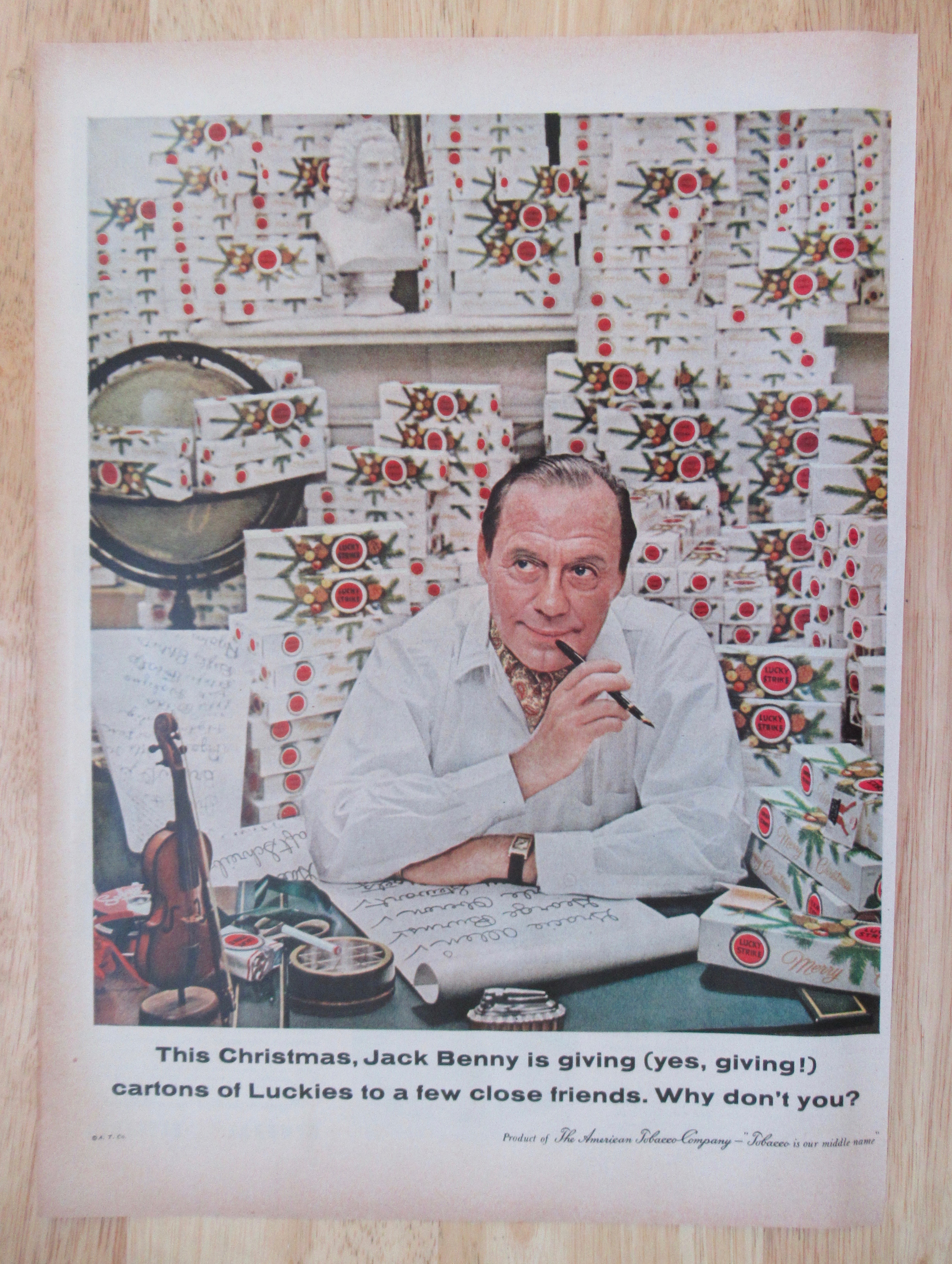 1958 Lucky Strike Cigarettes with Jack Benny