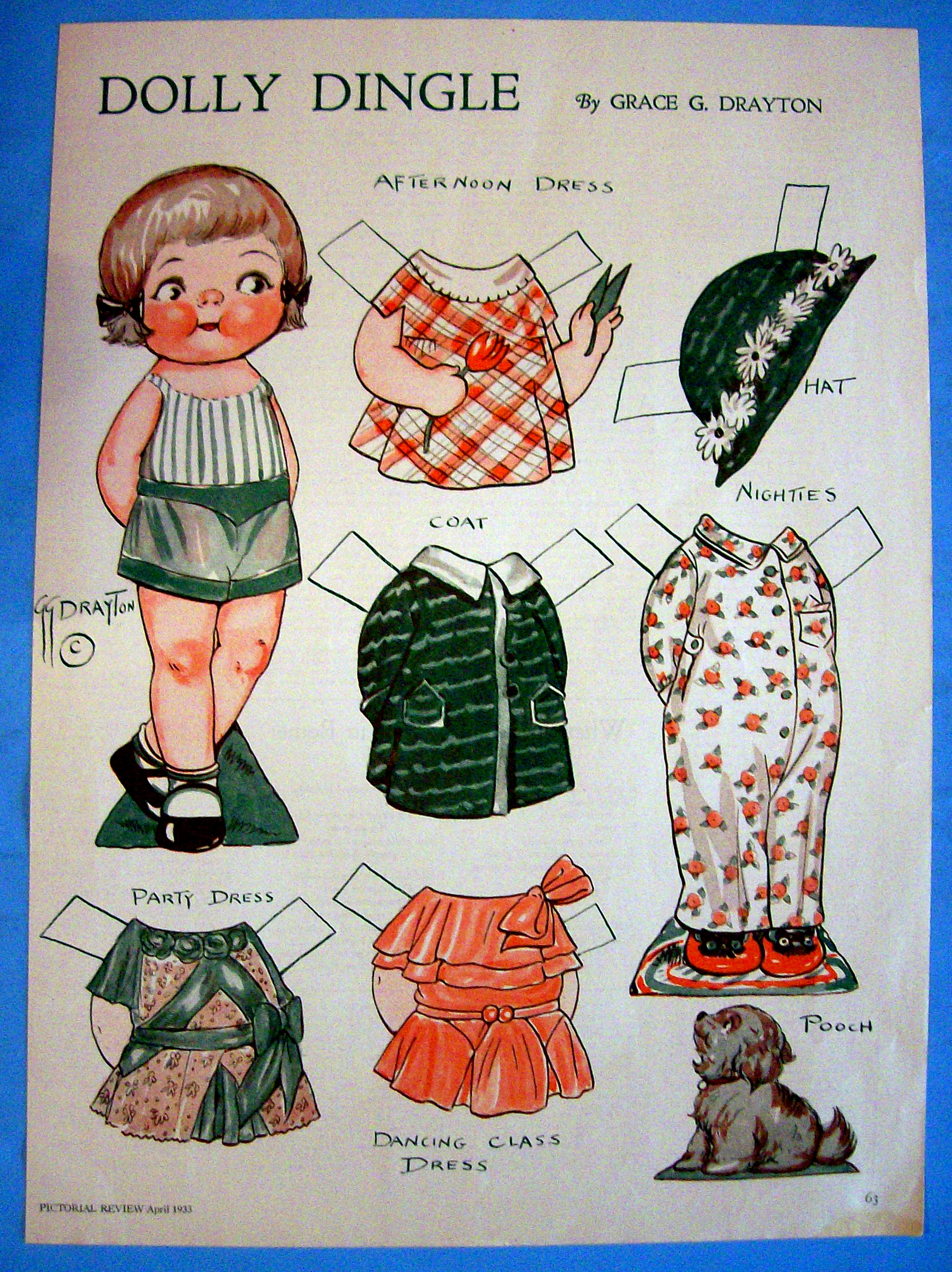 Dolly Dingle Paper Doll - April 1933