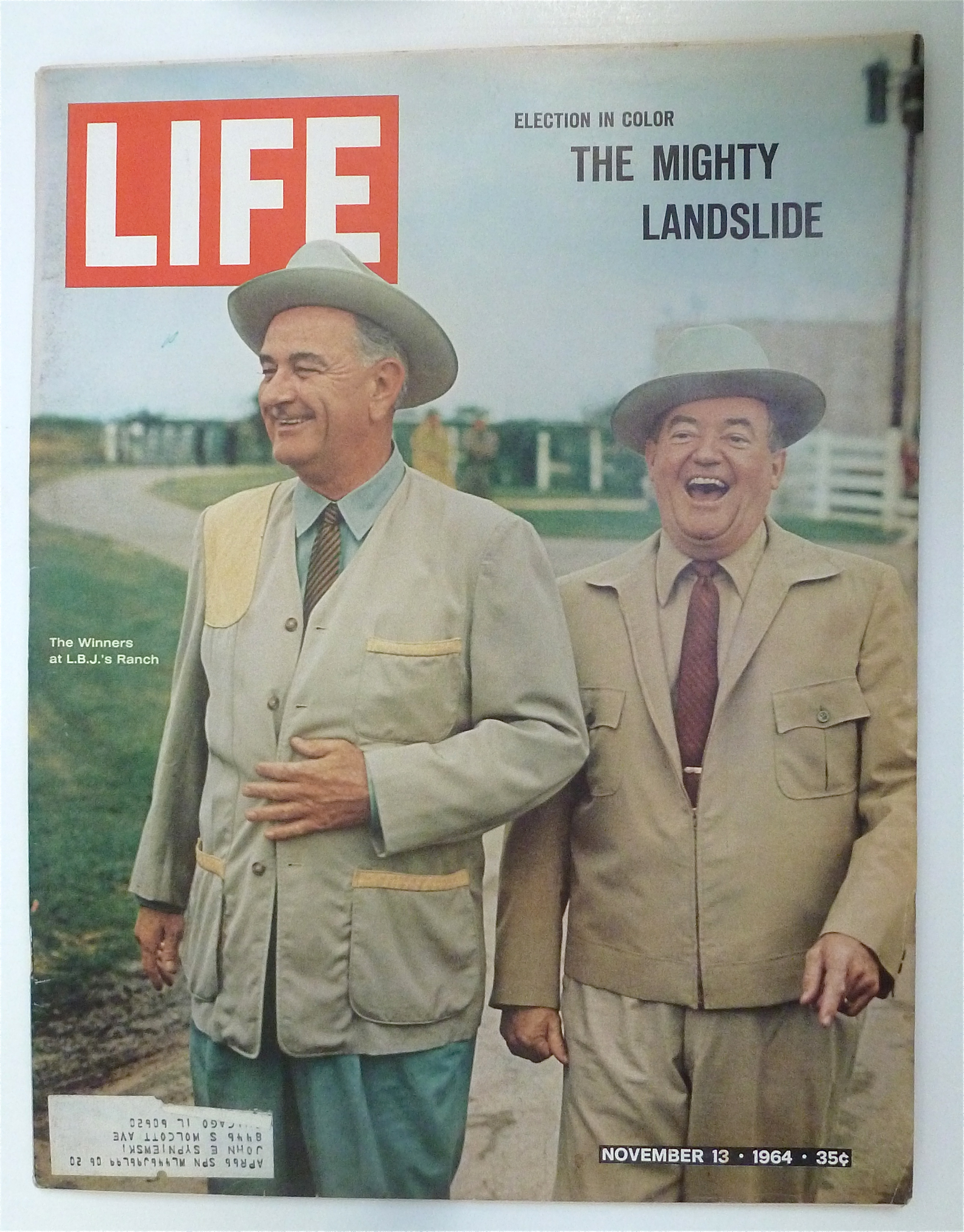 Life Magazine-November 13, 1964-Mighty Landslide