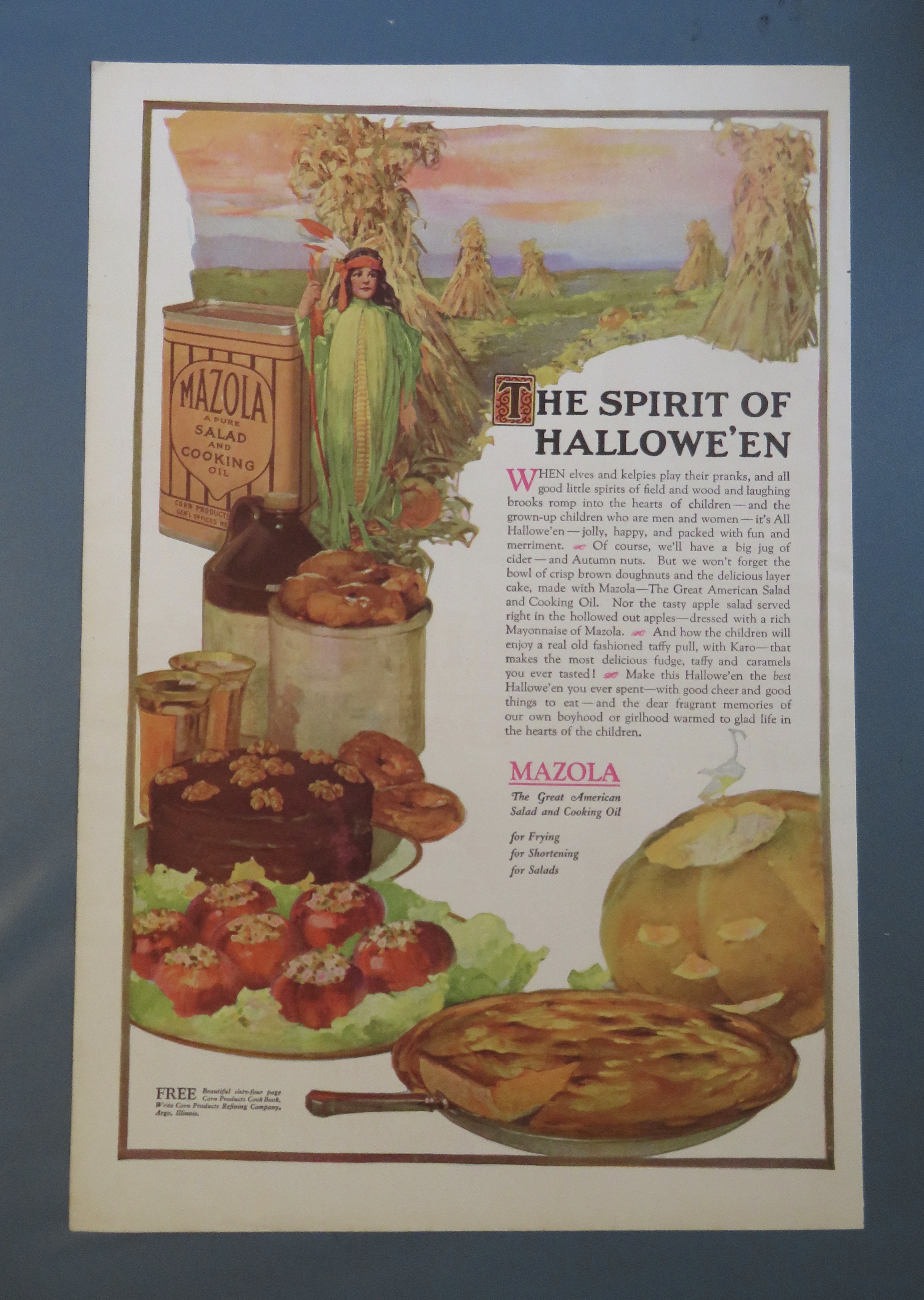 1920 Mazola Oil with The Spirit Of Halloween