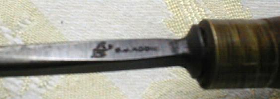 S.J. ADDIS 1/4" Tanged Gouge Chisel Full Sweep