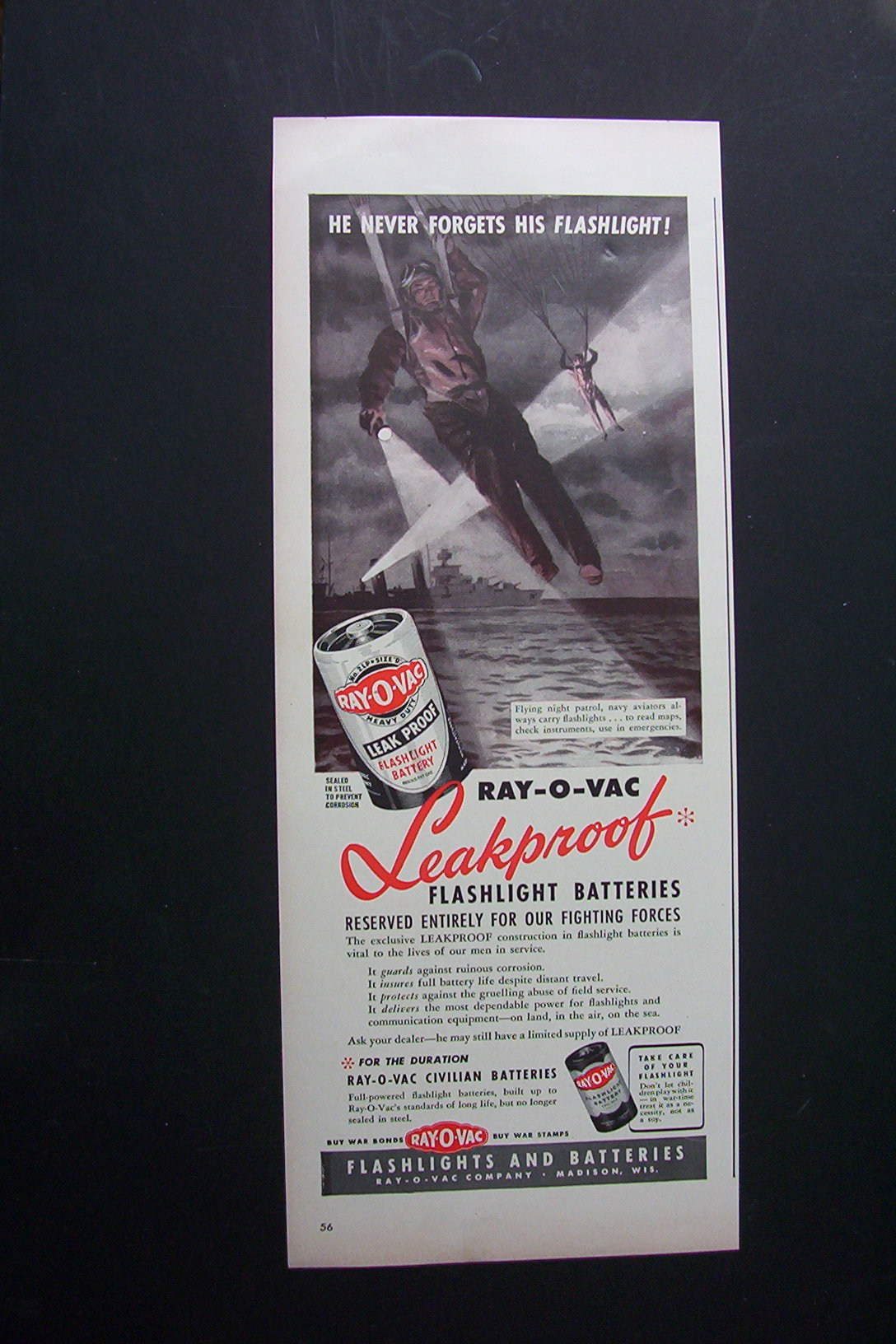 1944  Ray - O - Vac  Batteries